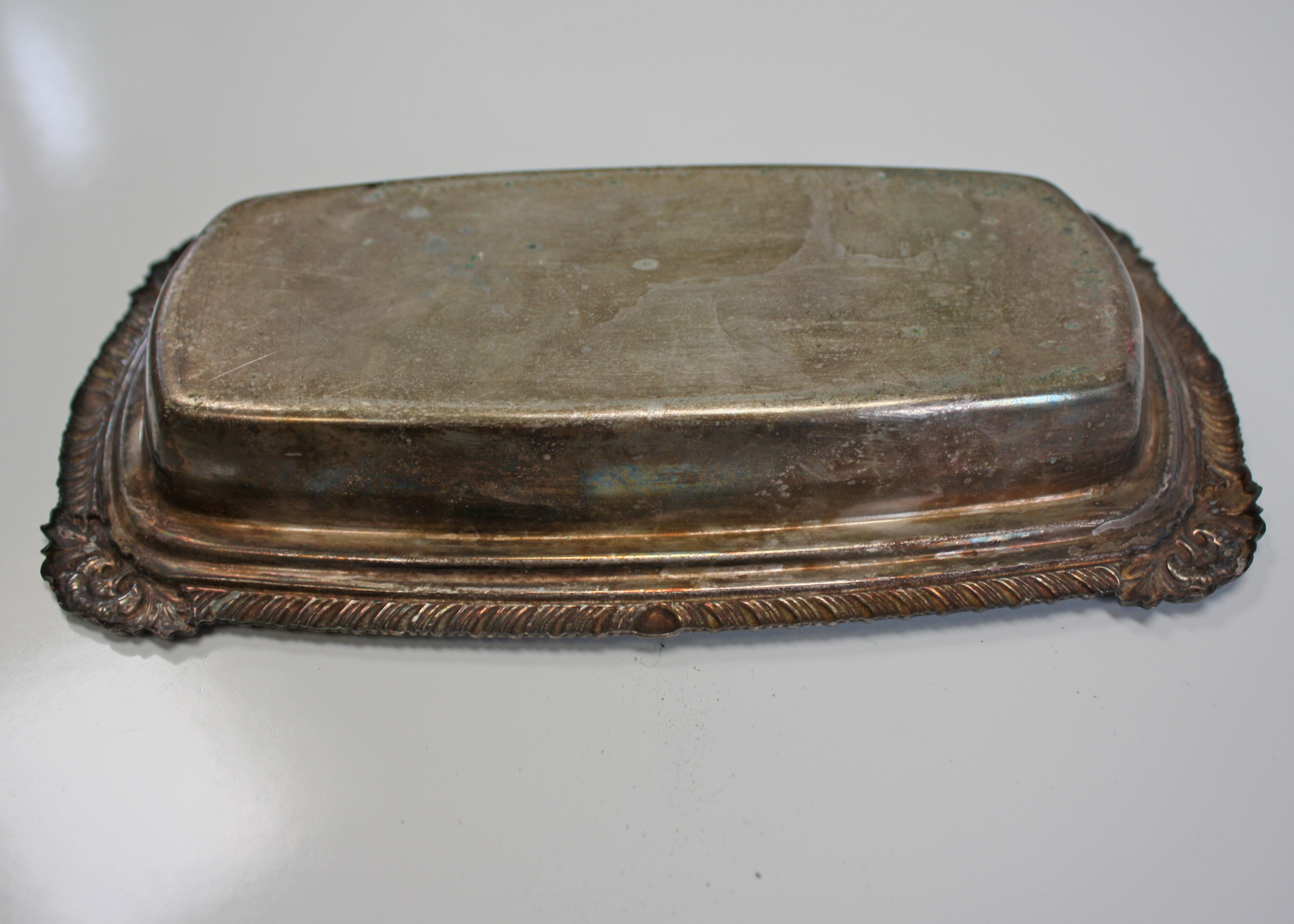 Vintage Silver Plated Butter Dish and Serving Dish