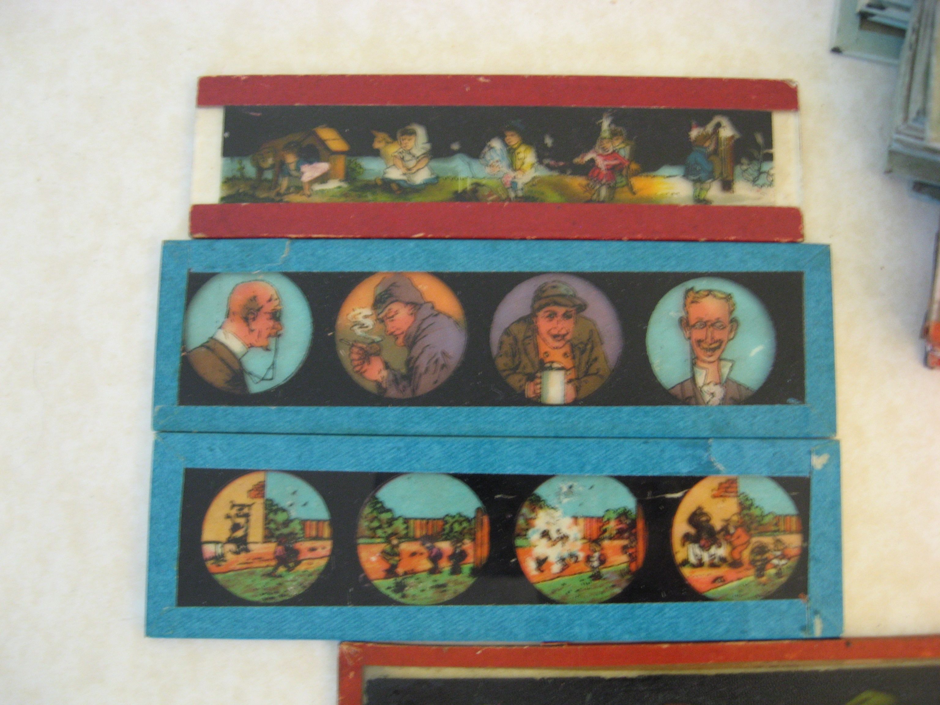 Colorful Magic Lantern Slides