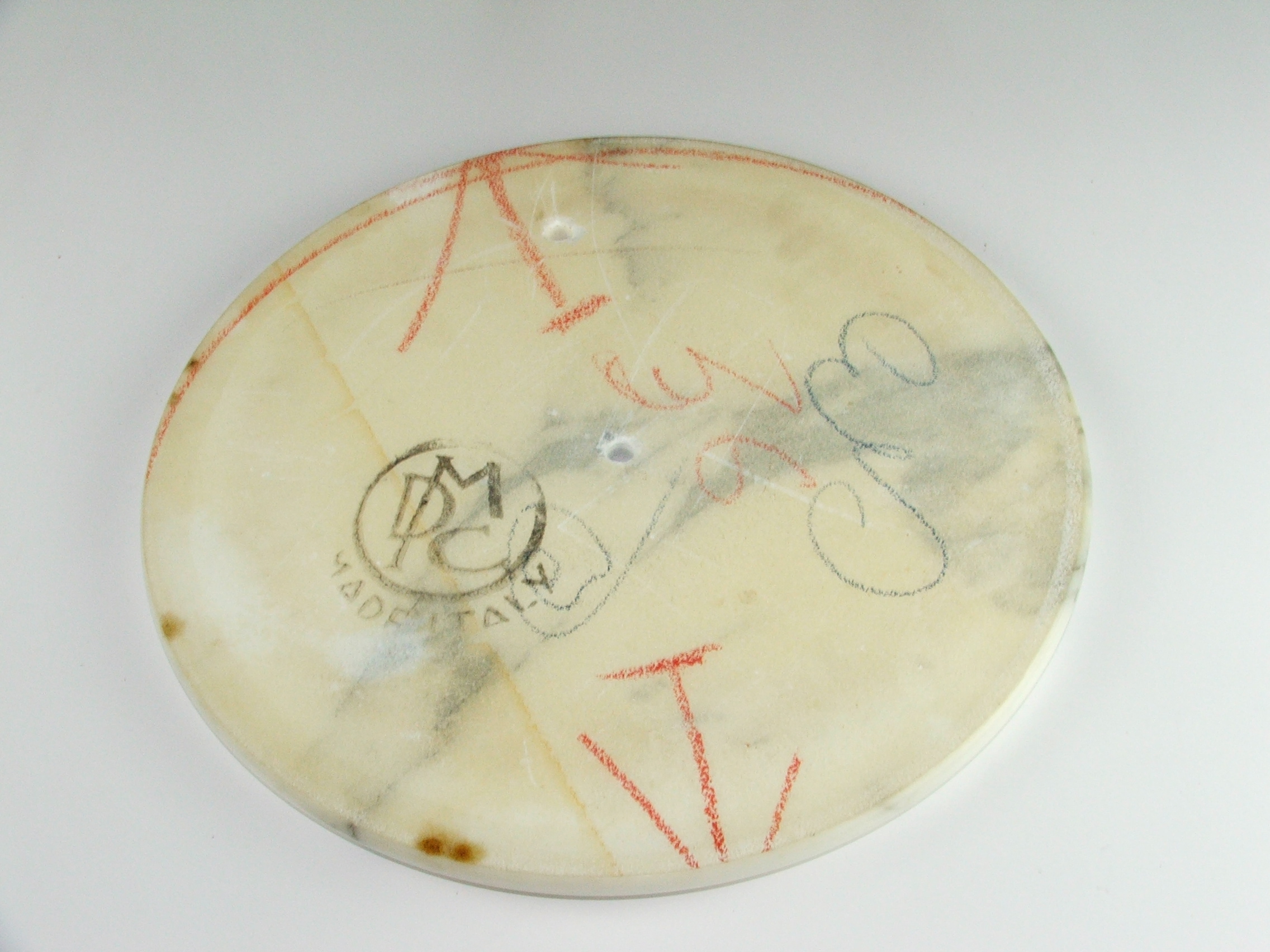 Vintage Victorian Style Marble Top Mahogany Table