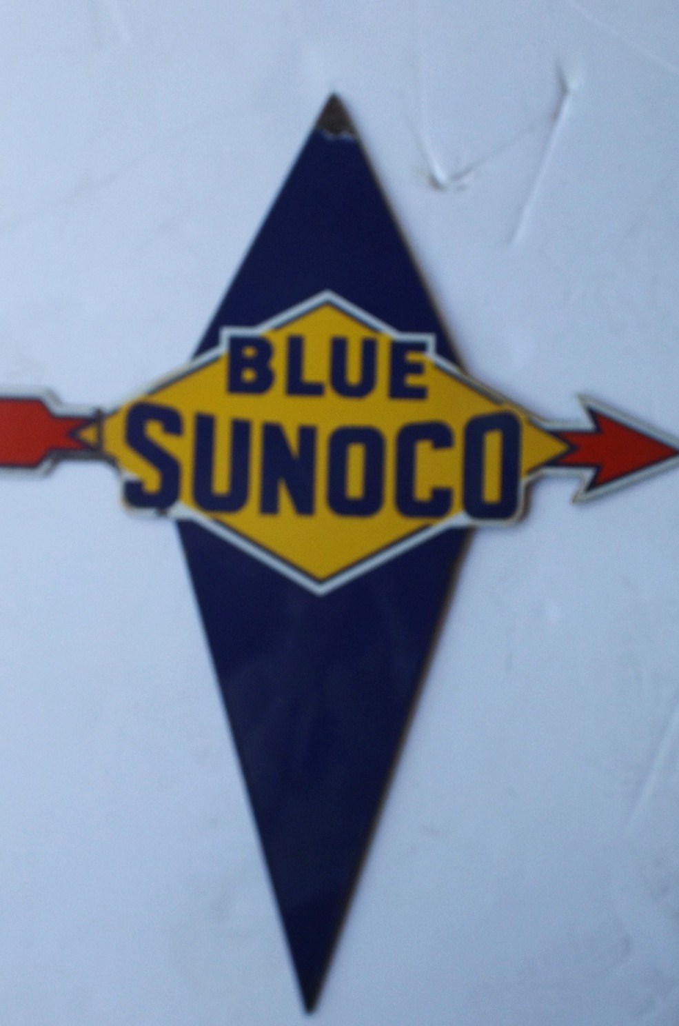 Vintage Blue Sunoco Gas Sign