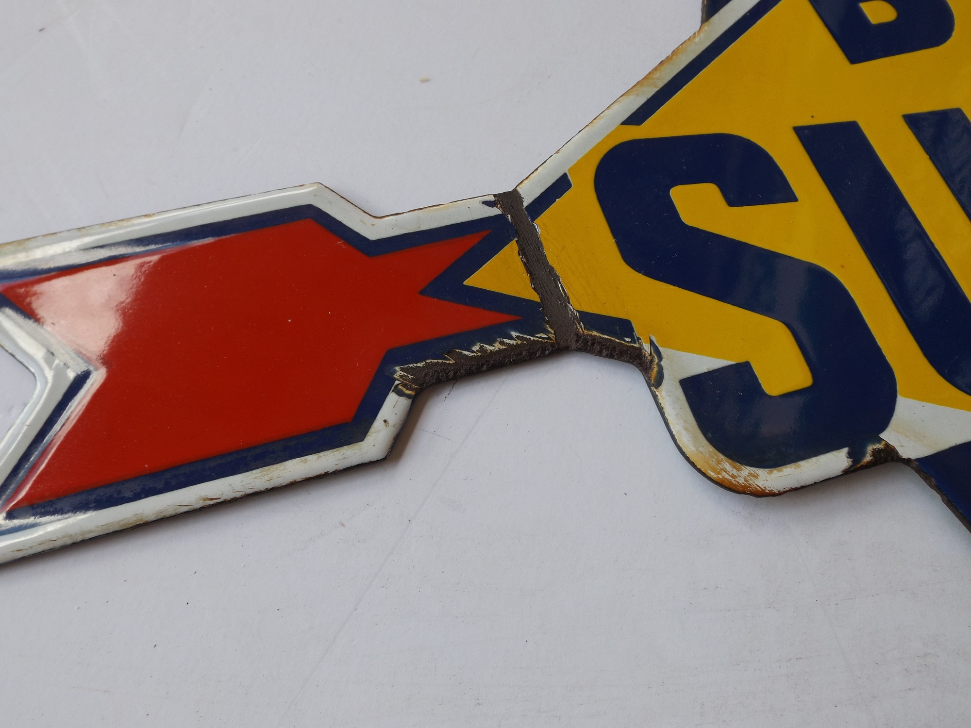 Vintage Blue Sunoco Gas Sign