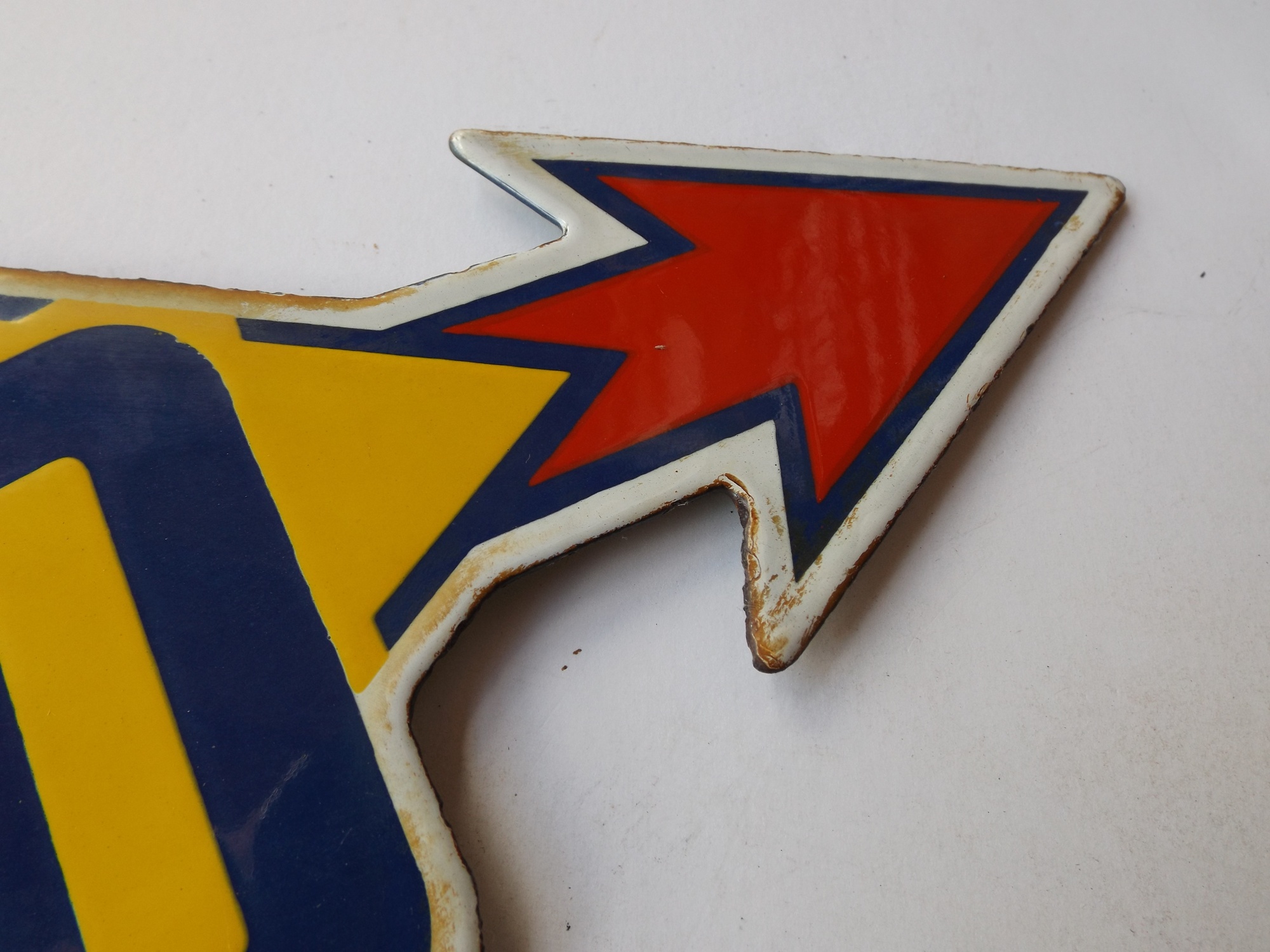 Vintage Blue Sunoco Gas Sign
