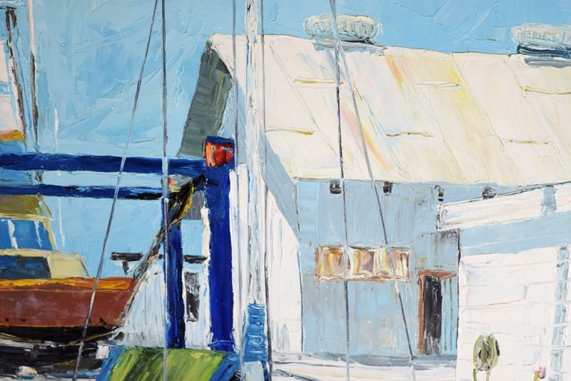 An Original Oil Painting by Noted Naples Artist H. Heinz