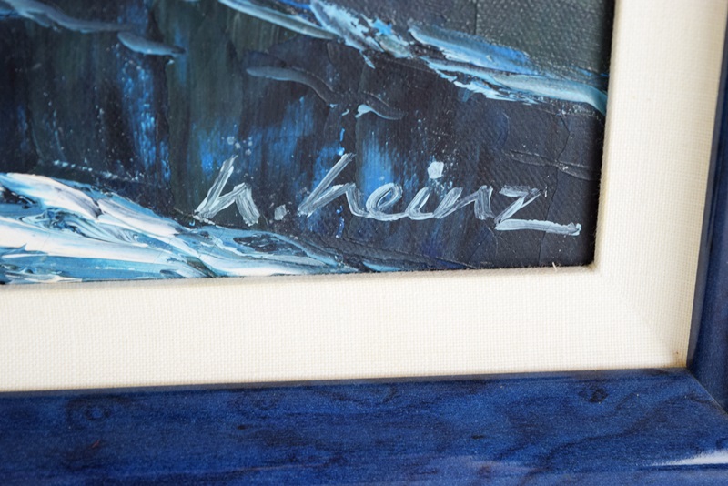 An Original Oil Painting by Noted Naples Artist H. Heinz