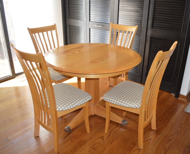Kitchen Table and Chairs by Giguere and Morin