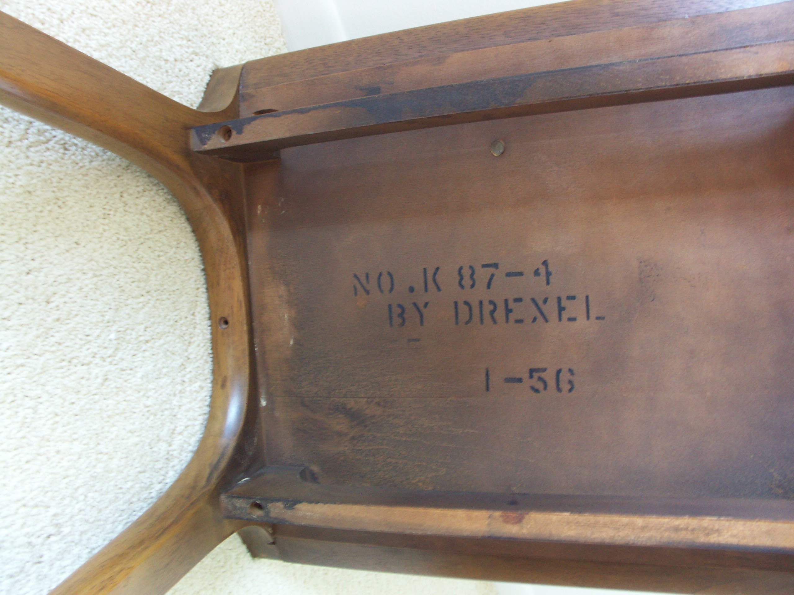 Two Drexel Danish Mid Century Modern Console/Sofa Tables