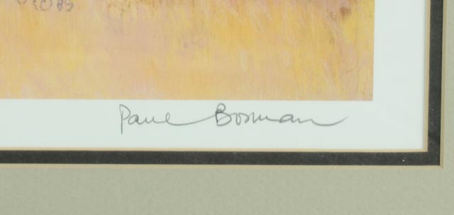 Paul Bosman Signed and Numbered Lithography Print "Ndlulamithi"