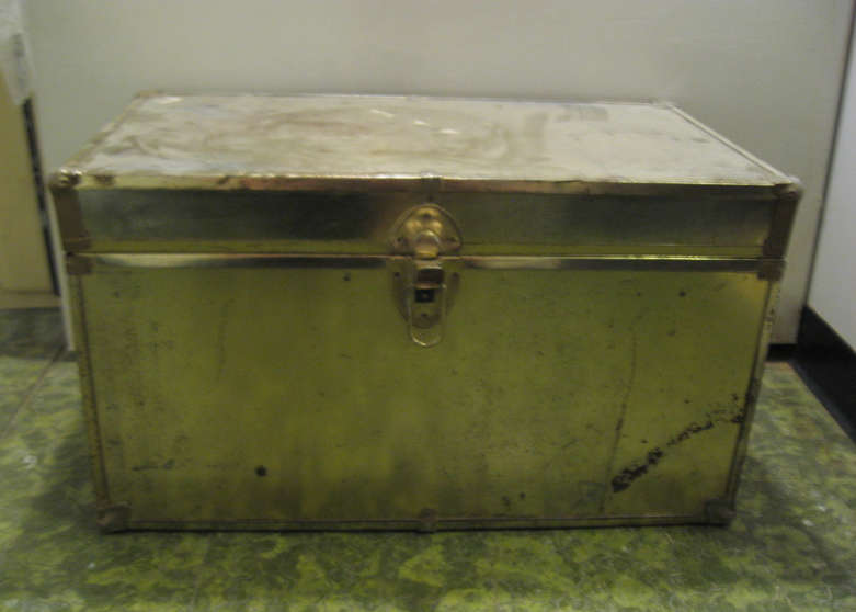 Pine-Lined Metal Trunk