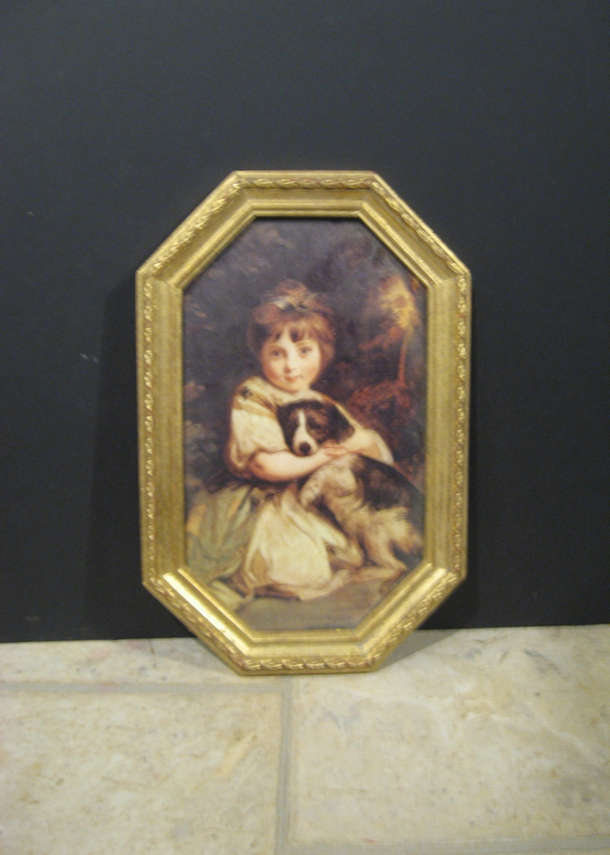 Antique Mirror and Framed Picture