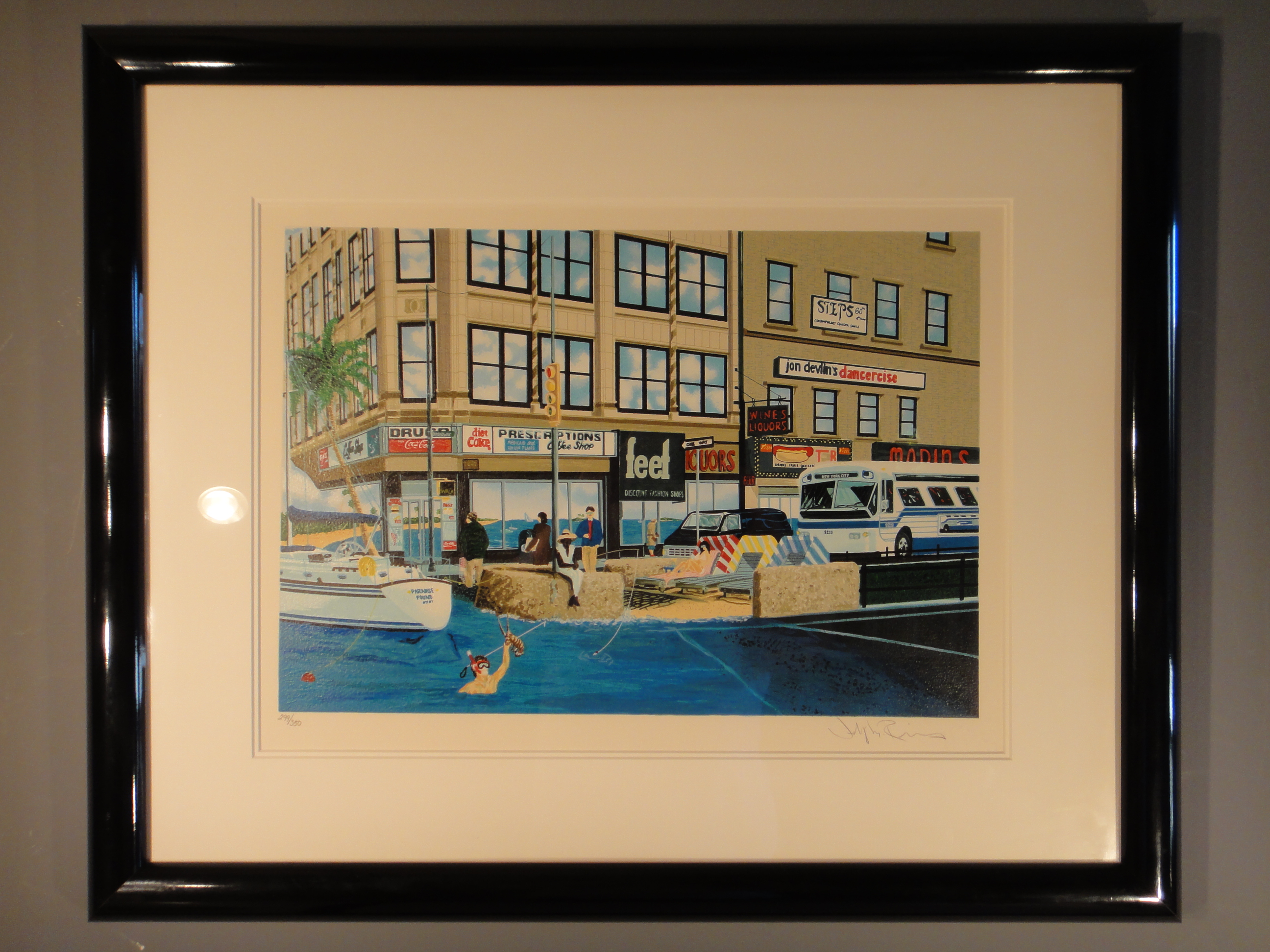 "Broadway and Paradise" Serigraph by Jeffrey Rivers 