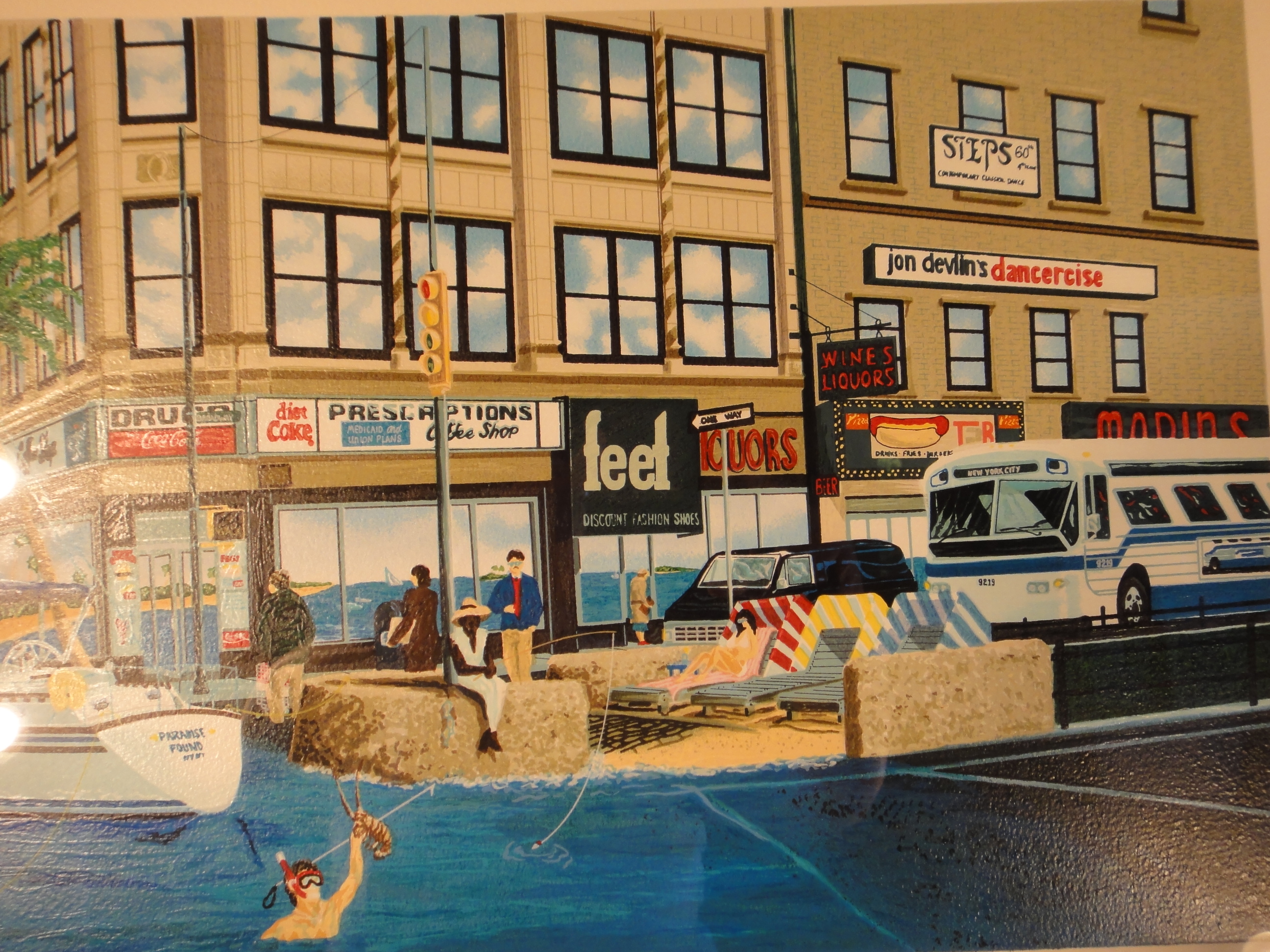 "Broadway and Paradise" Serigraph by Jeffrey Rivers 