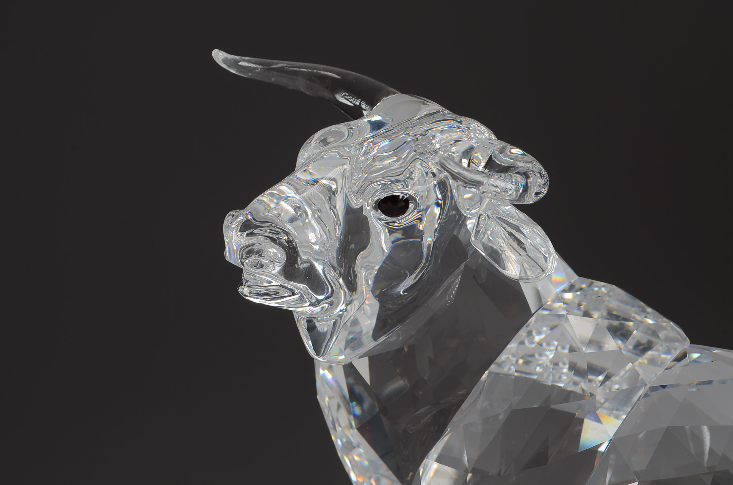 Numbered Limited Edition Swarovski Crystal Bull Statue
