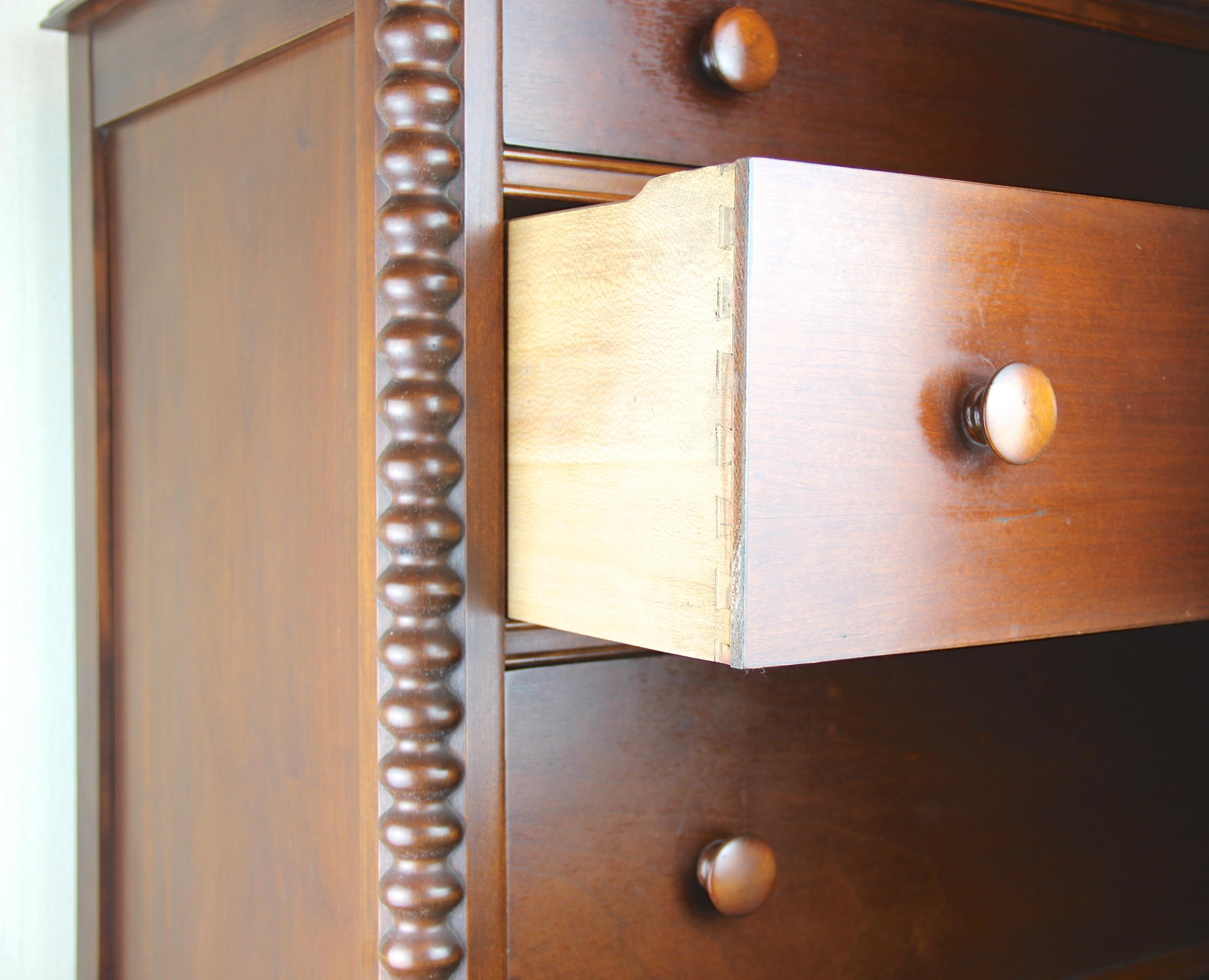 Cherry Wood Tall Dresser