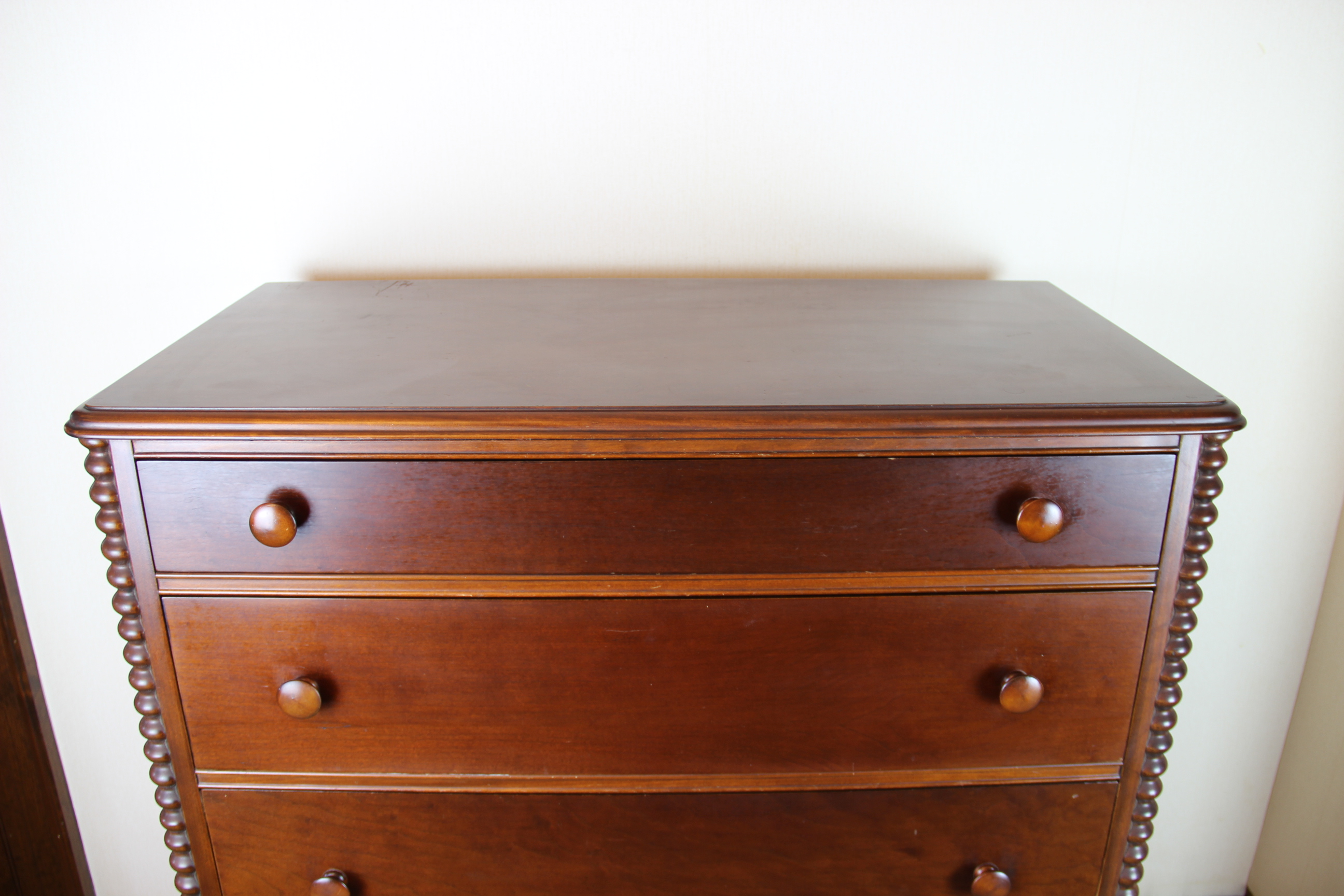 Cherry Wood Tall Dresser