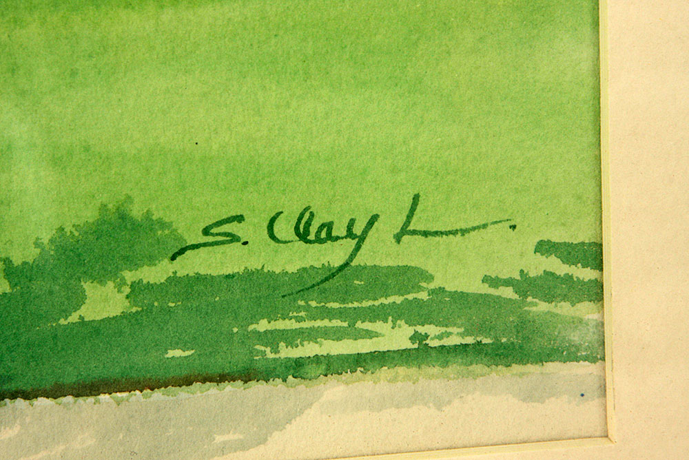 Original Signed Watercolor by Sally Clay Lanham