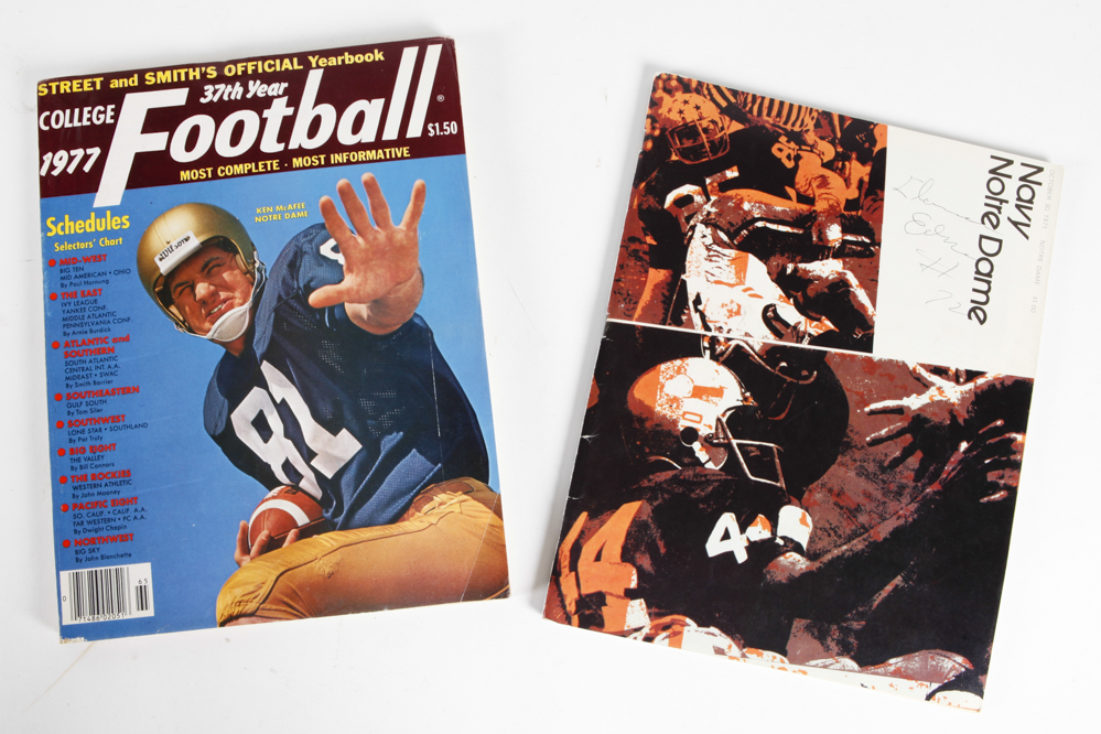Vintage Football Programs