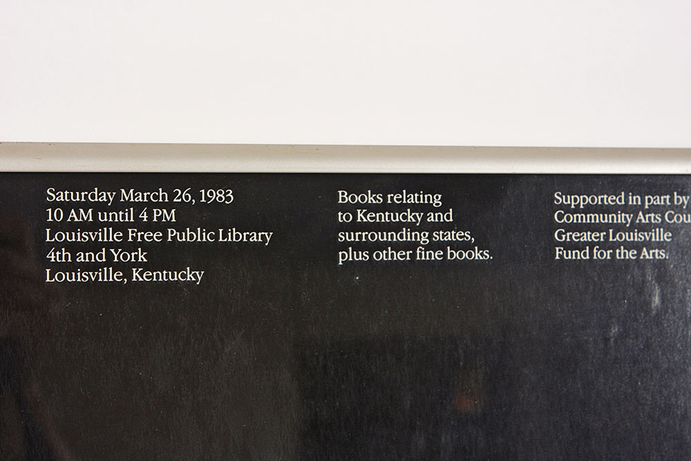 First Annual Ohio Valley Book Fair Poster by Julius Friedman