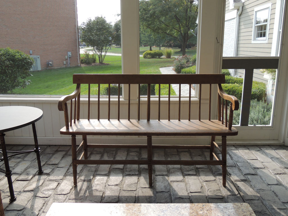 Antique Pine Deacon's Bench
