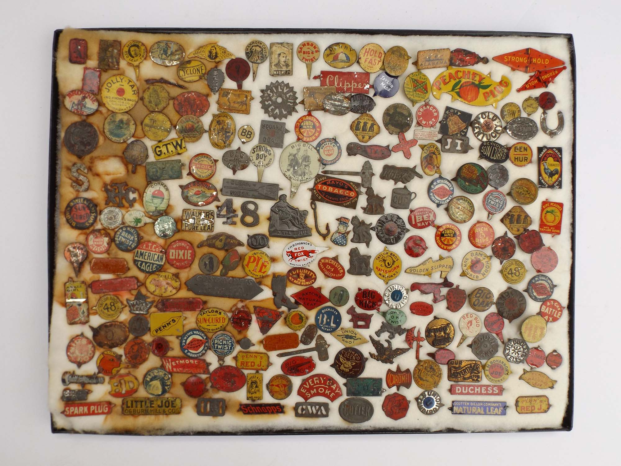 Early 1900's Tin Tobacco Tag Collection