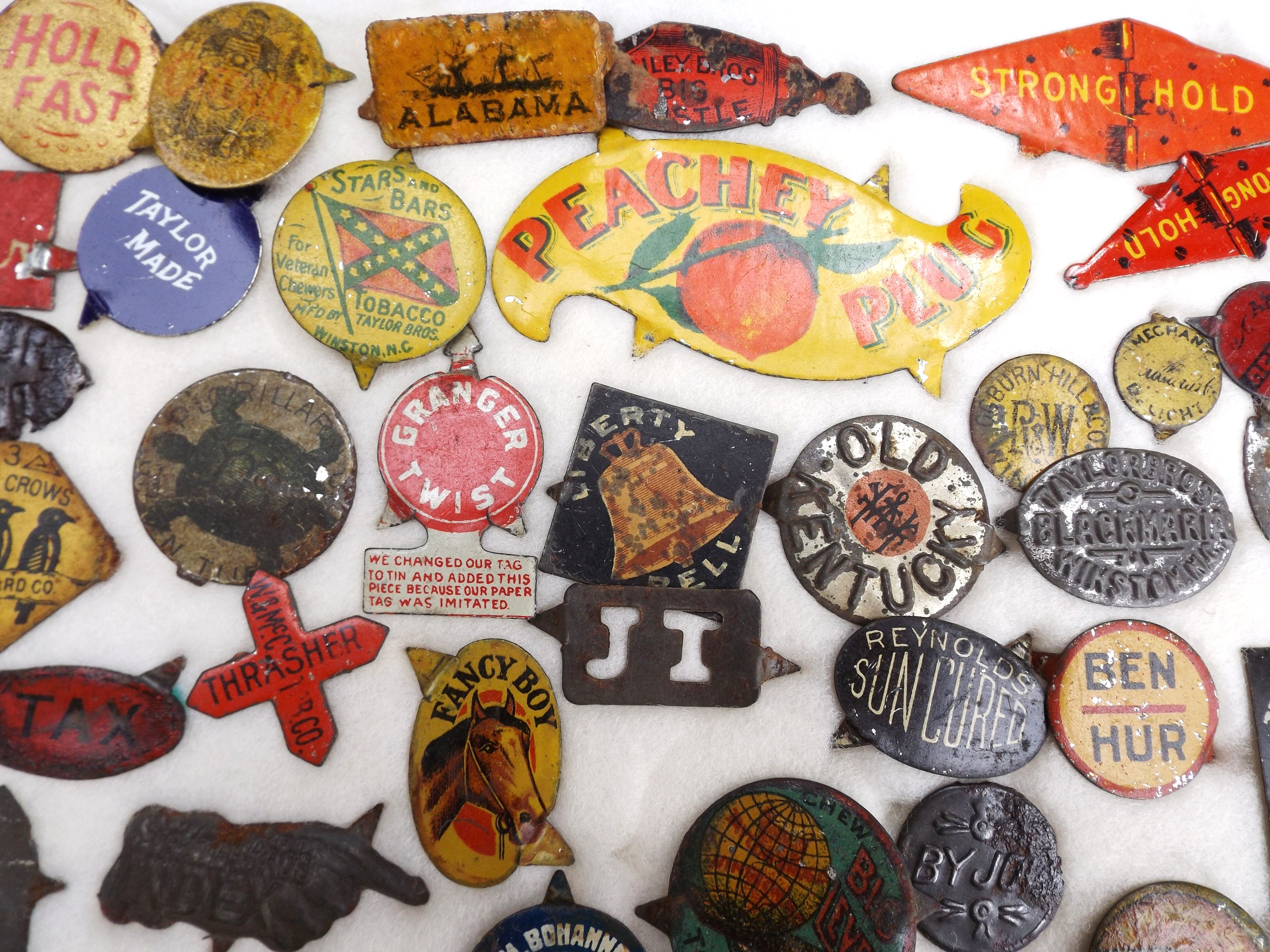 Early 1900's Tin Tobacco Tag Collection