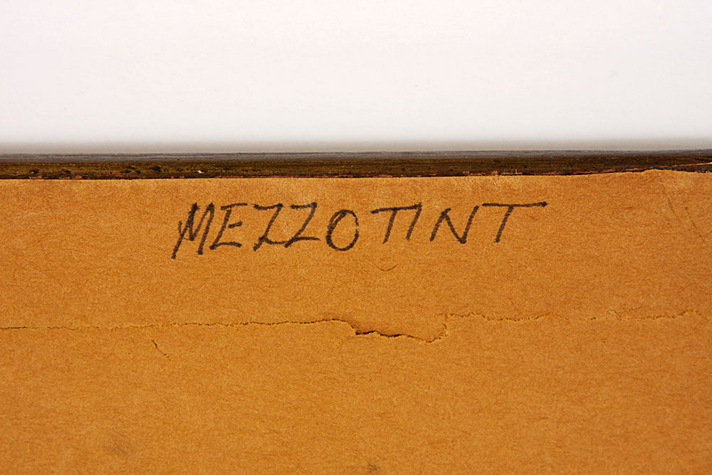 Vintage Mezzotint Print of Children