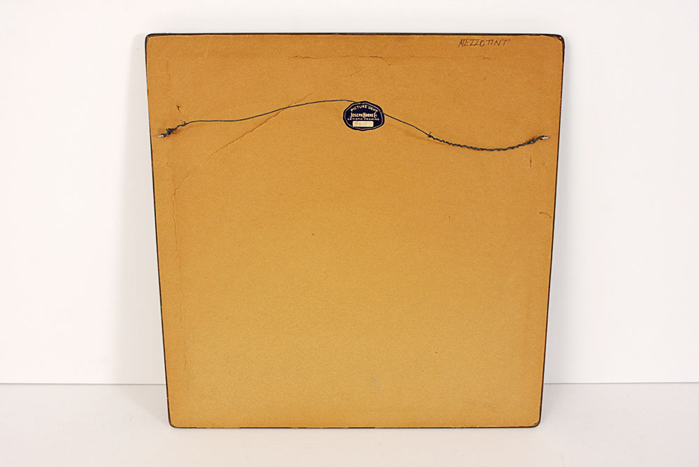 Vintage Mezzotint Print of Children