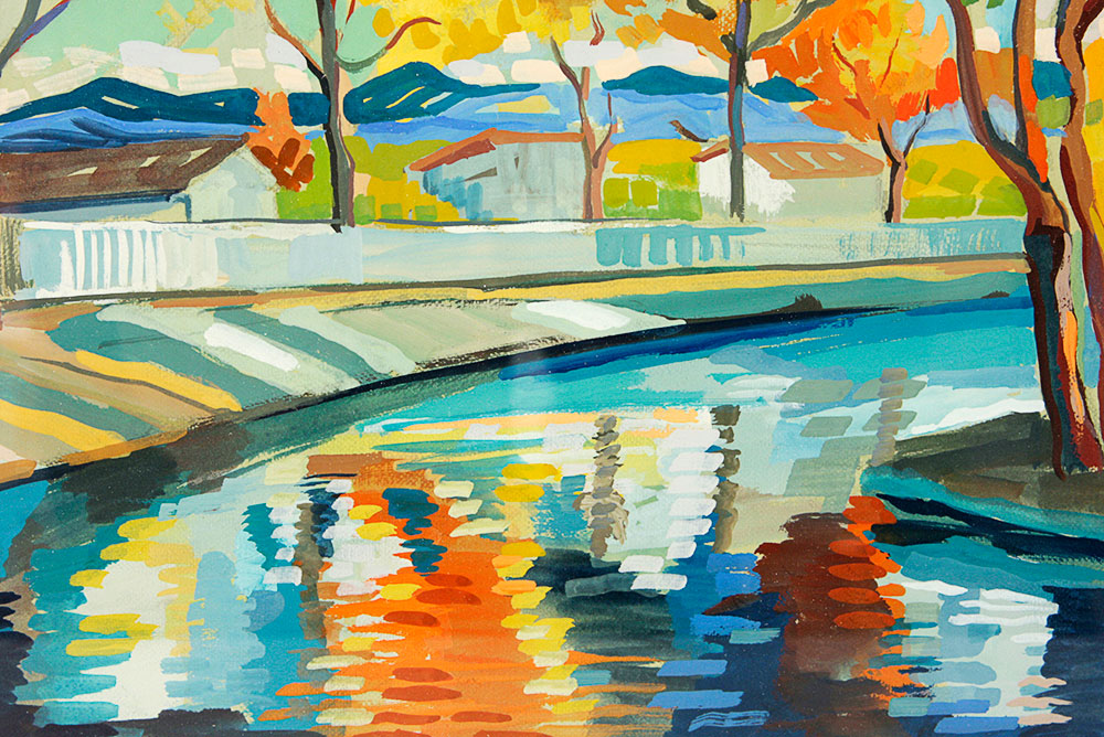 Acrylic painting by George Cermak