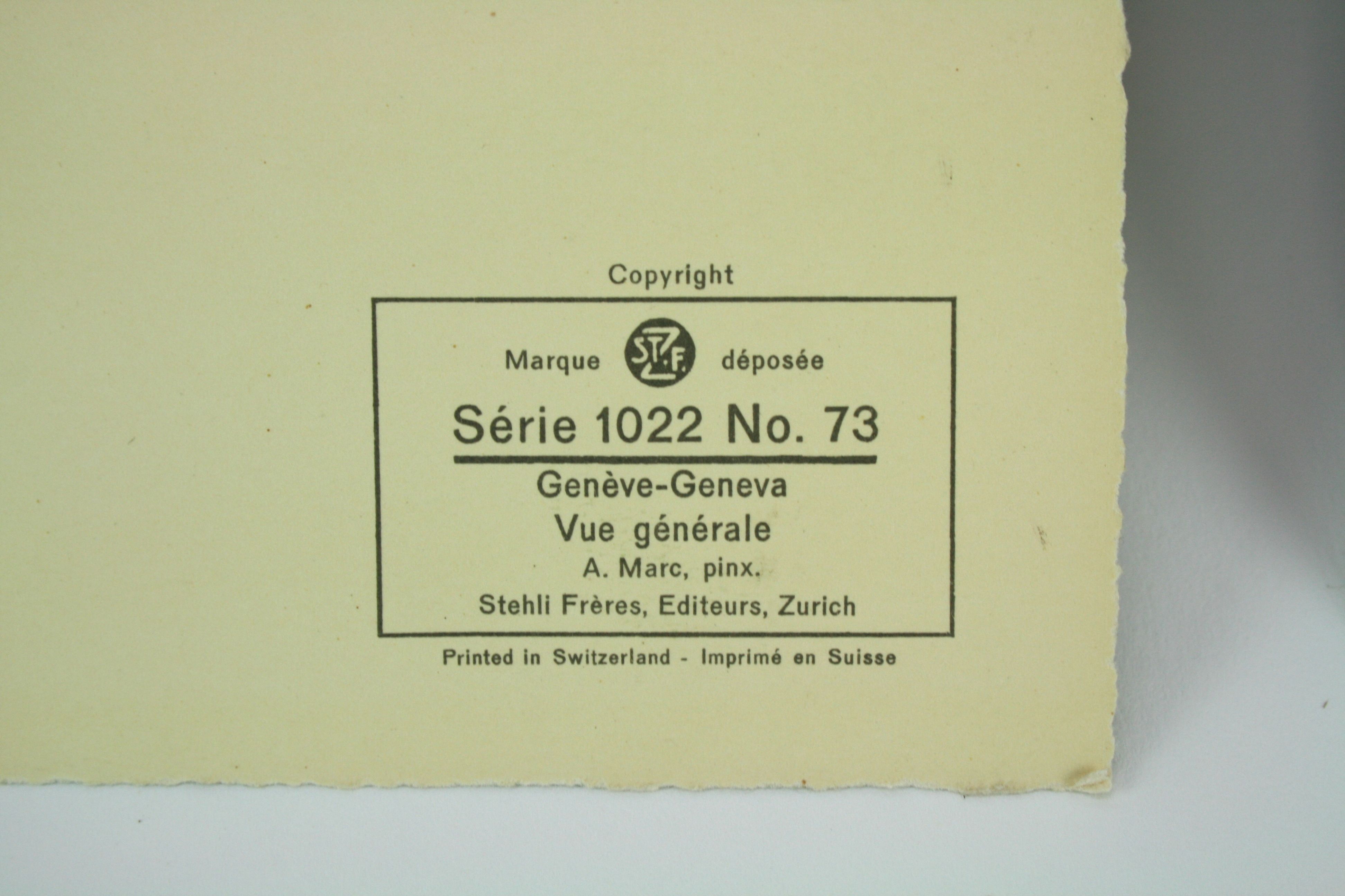 Vintage Watercolor Prints by Nicolas Markovitch (Marc)