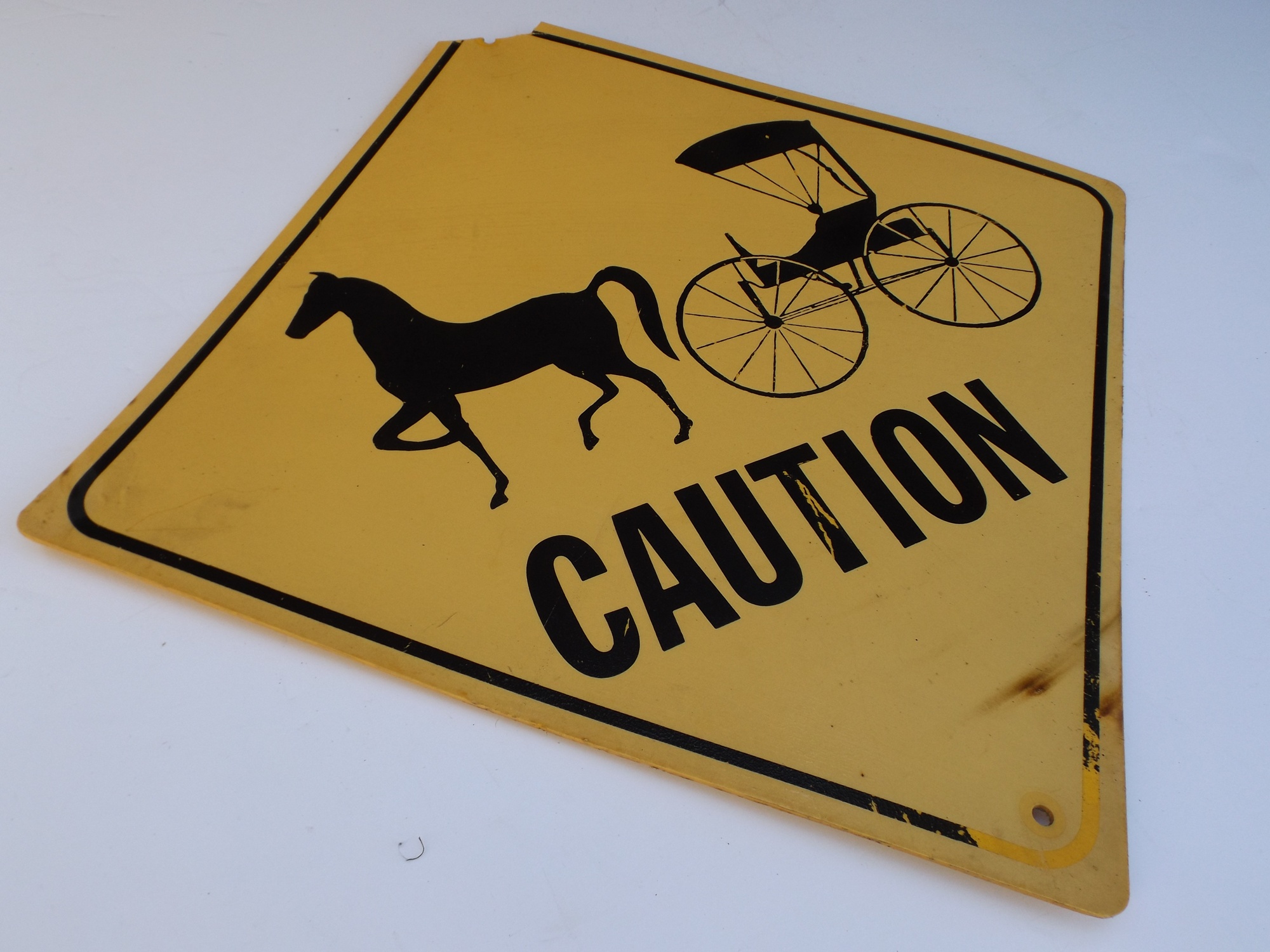 Amish Buggy Caution Sign