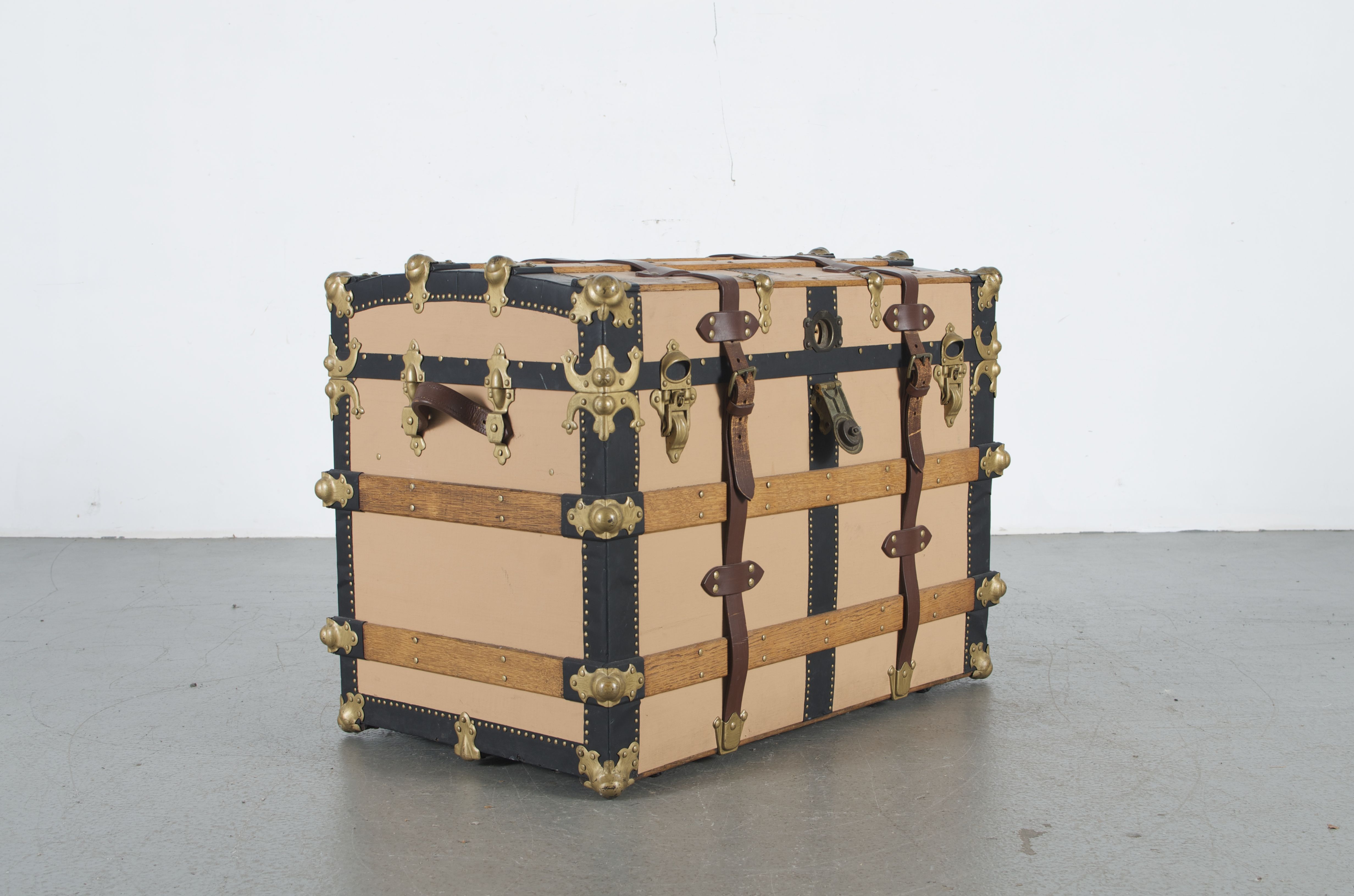 Beautifully Restored Antique Travel Trunk