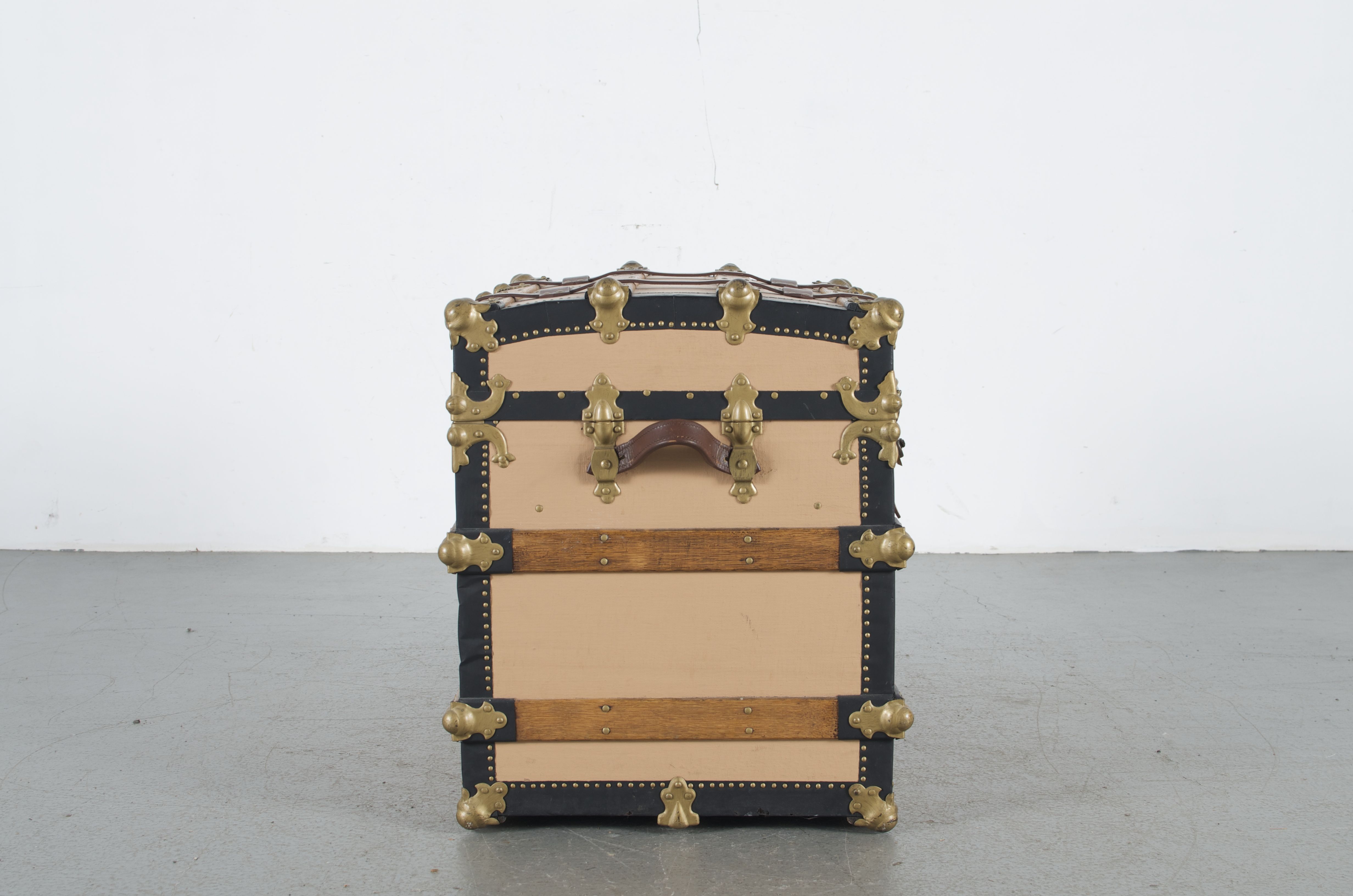 Beautifully Restored Antique Travel Trunk