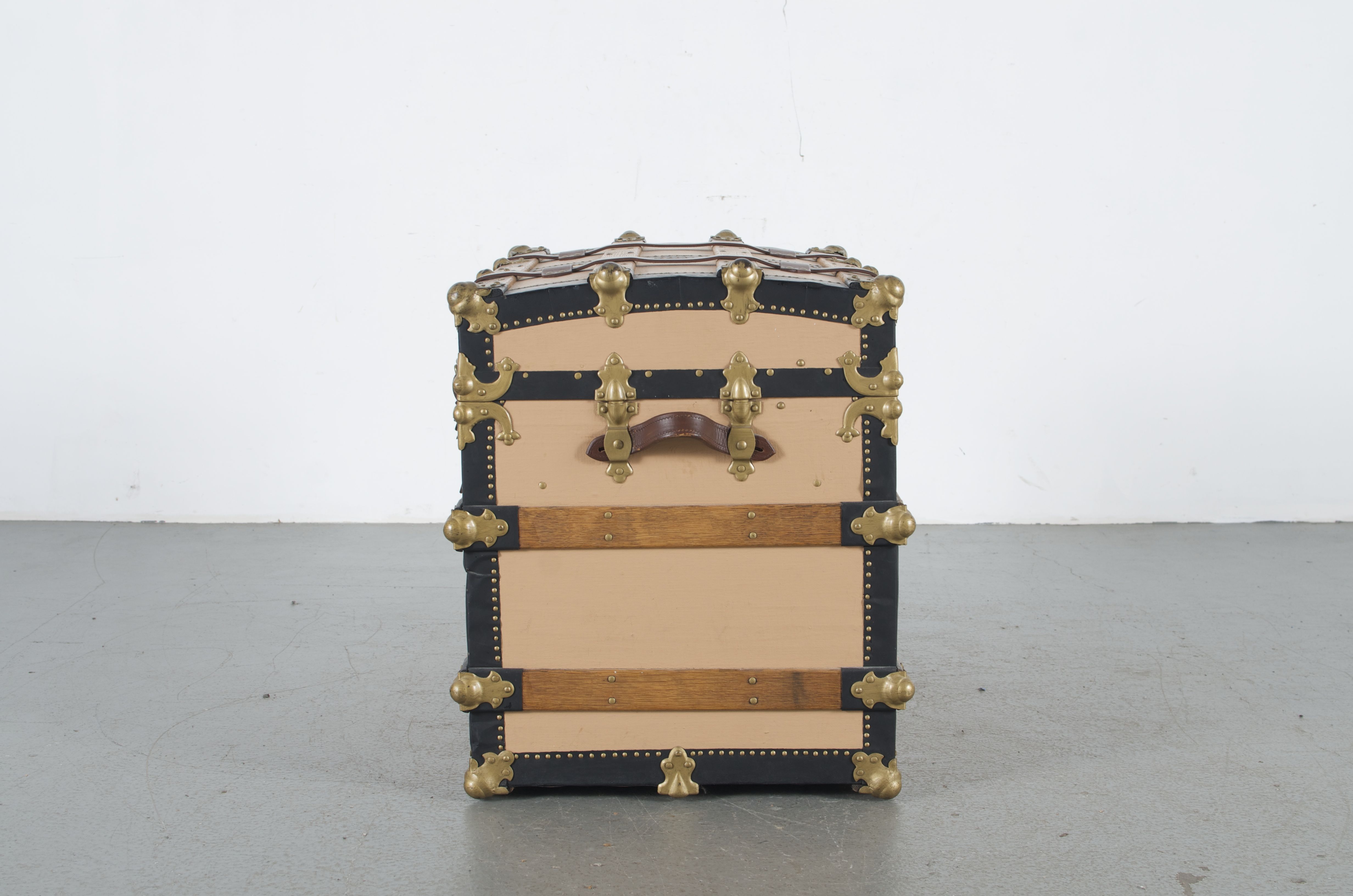 Beautifully Restored Antique Travel Trunk