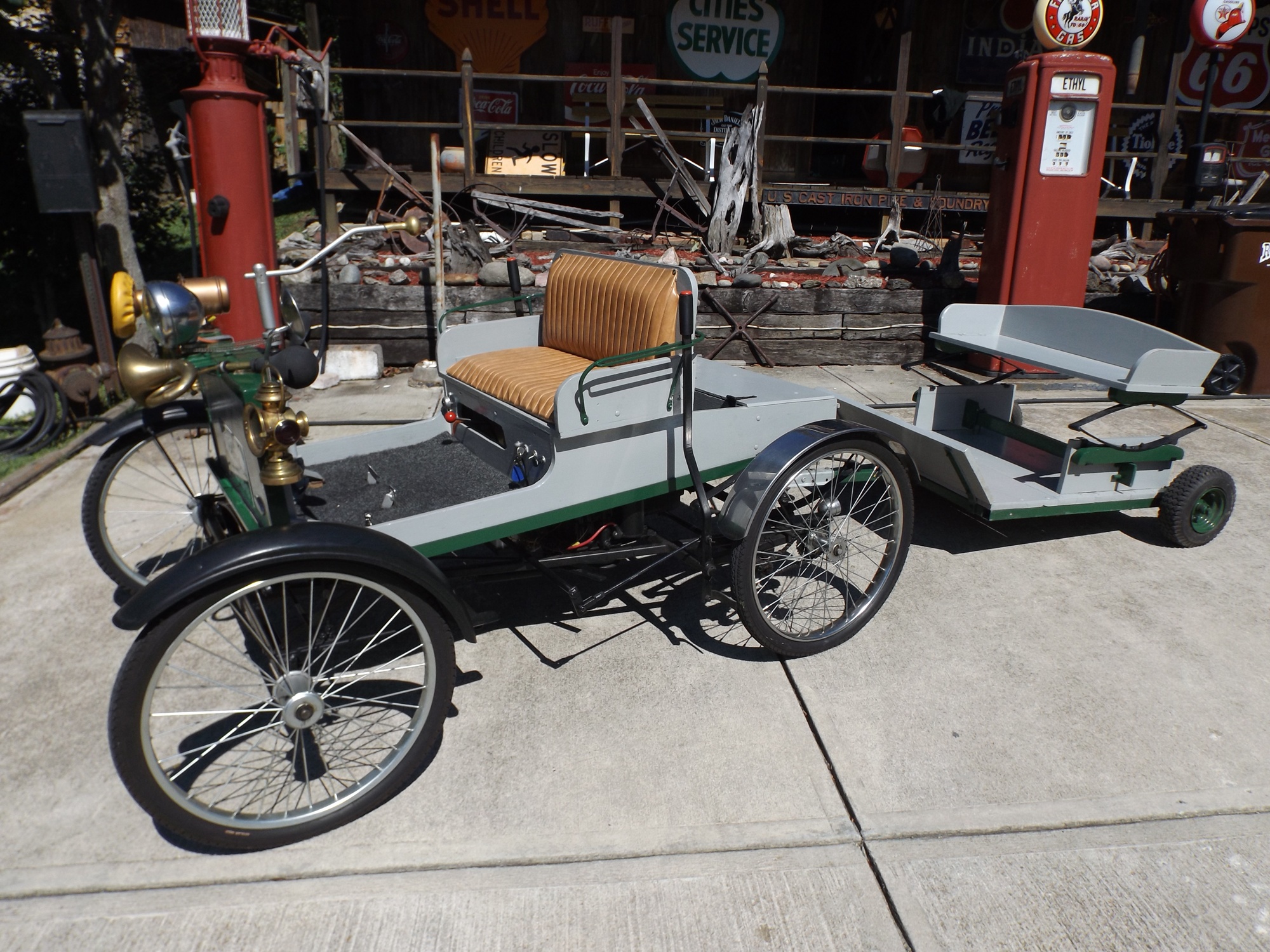 1896 Ford Replica Quadricycle Car with Sulky