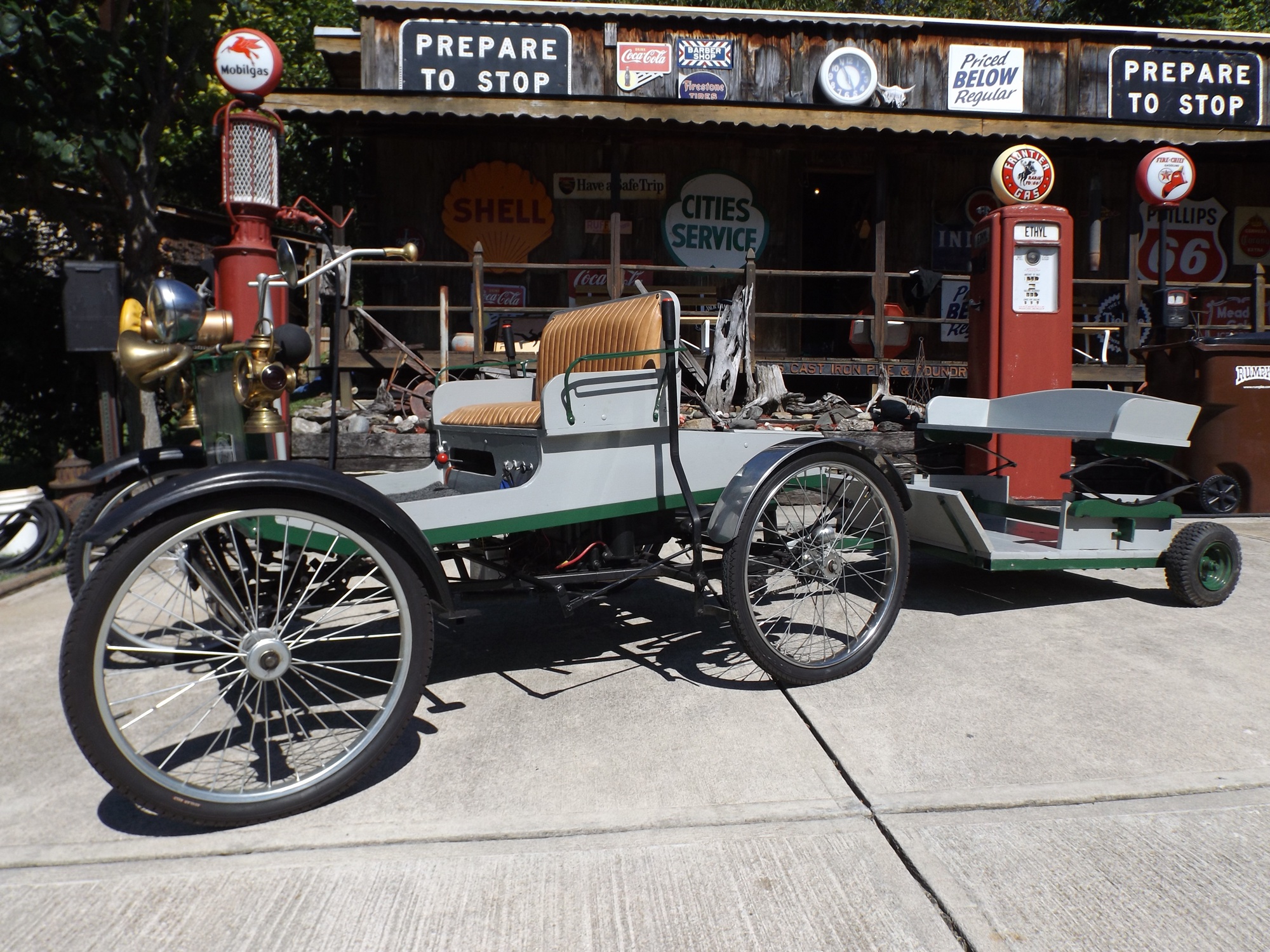 1896 Ford Replica Quadricycle Car with Sulky