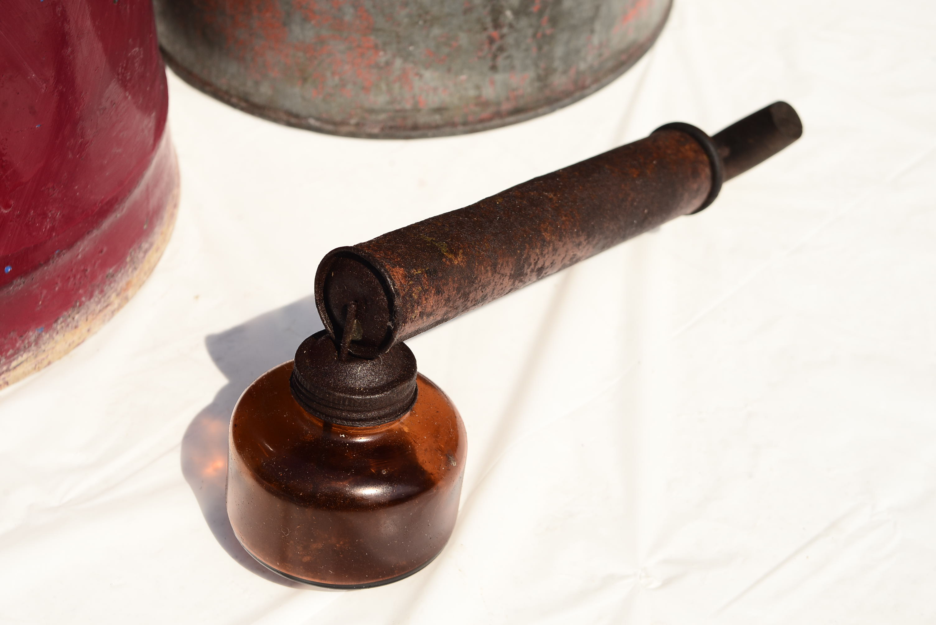 Vintage Gas Cans and Bug Sprayer