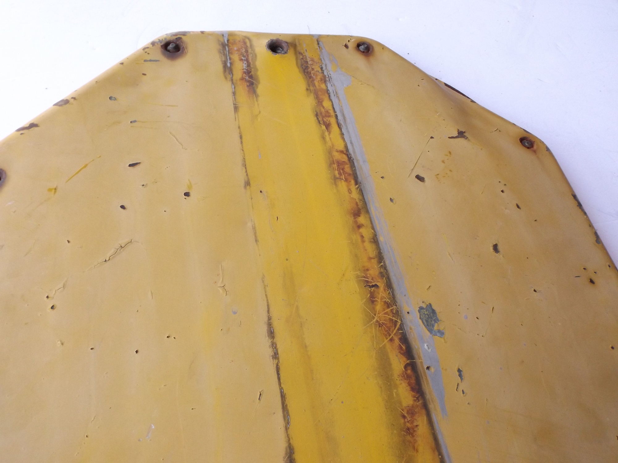 Original Railroad Stop Sign with Glass Marble Reflectors