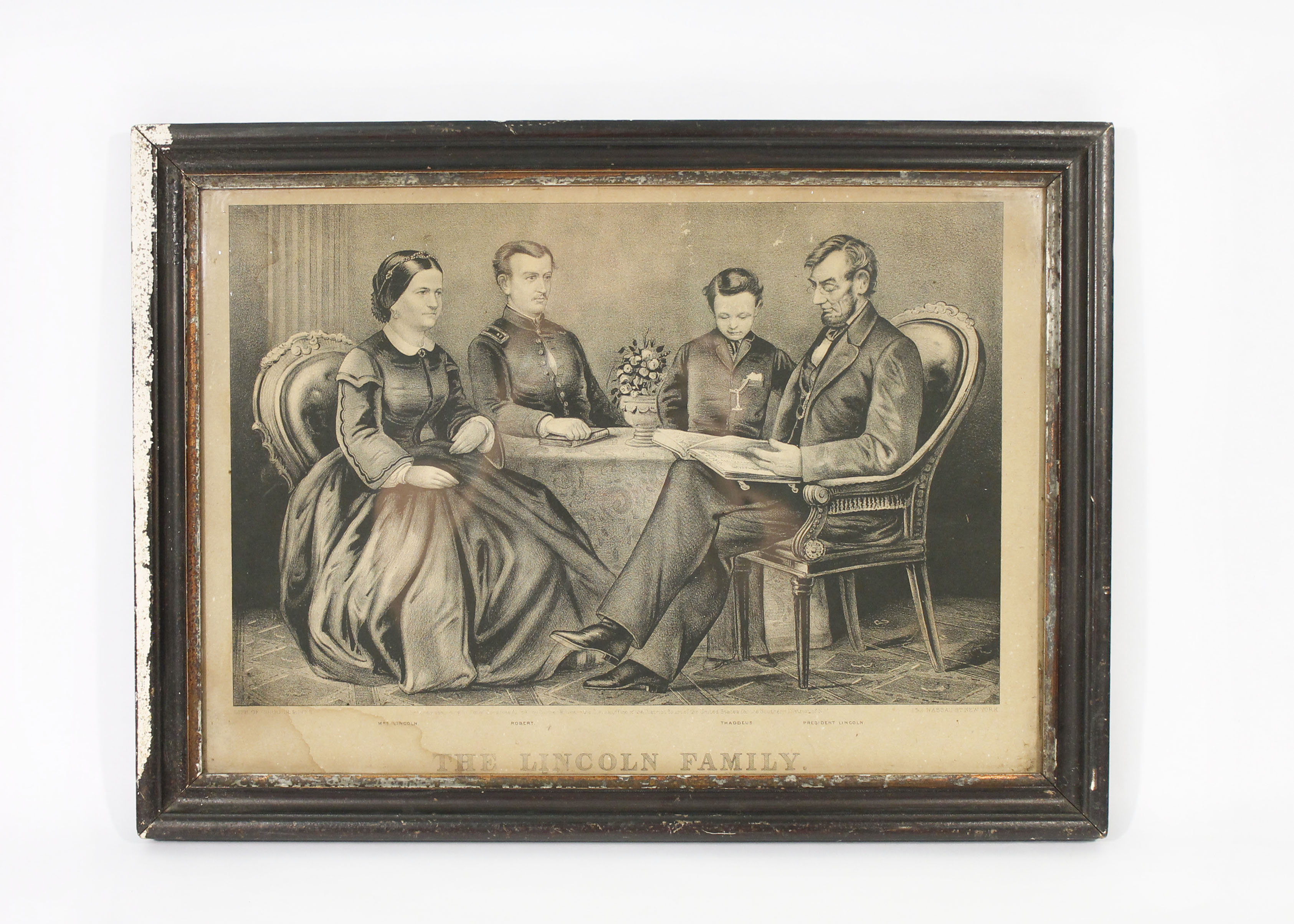 The Lincoln Family 1867 Lithograph