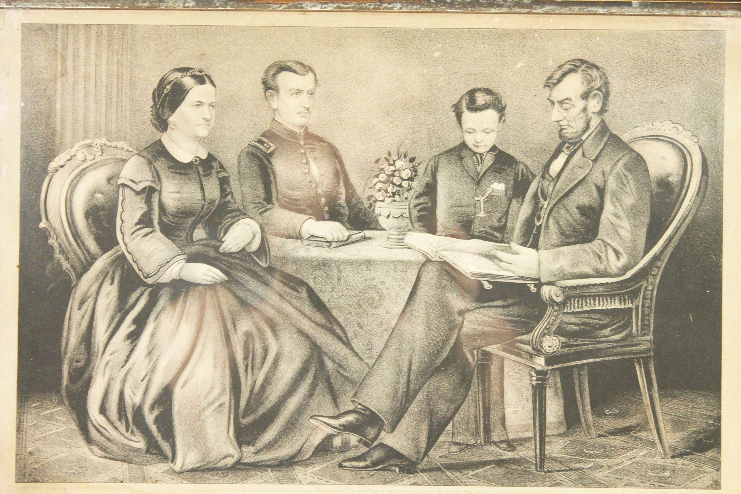 The Lincoln Family 1867 Lithograph