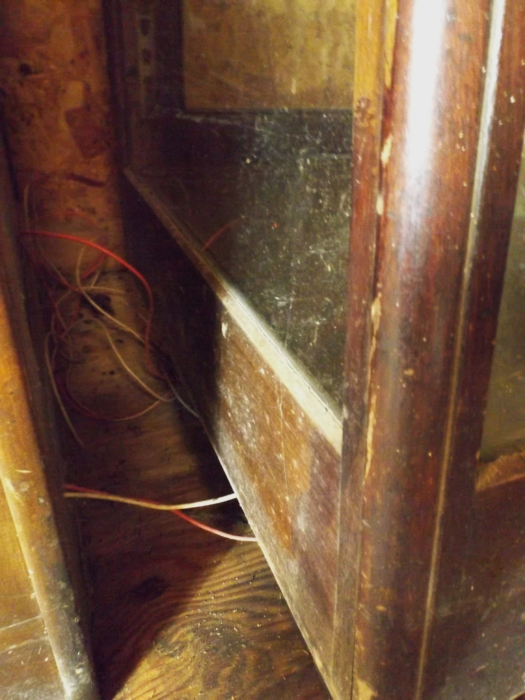 Antique Wood and Glass Store Display Cabinet