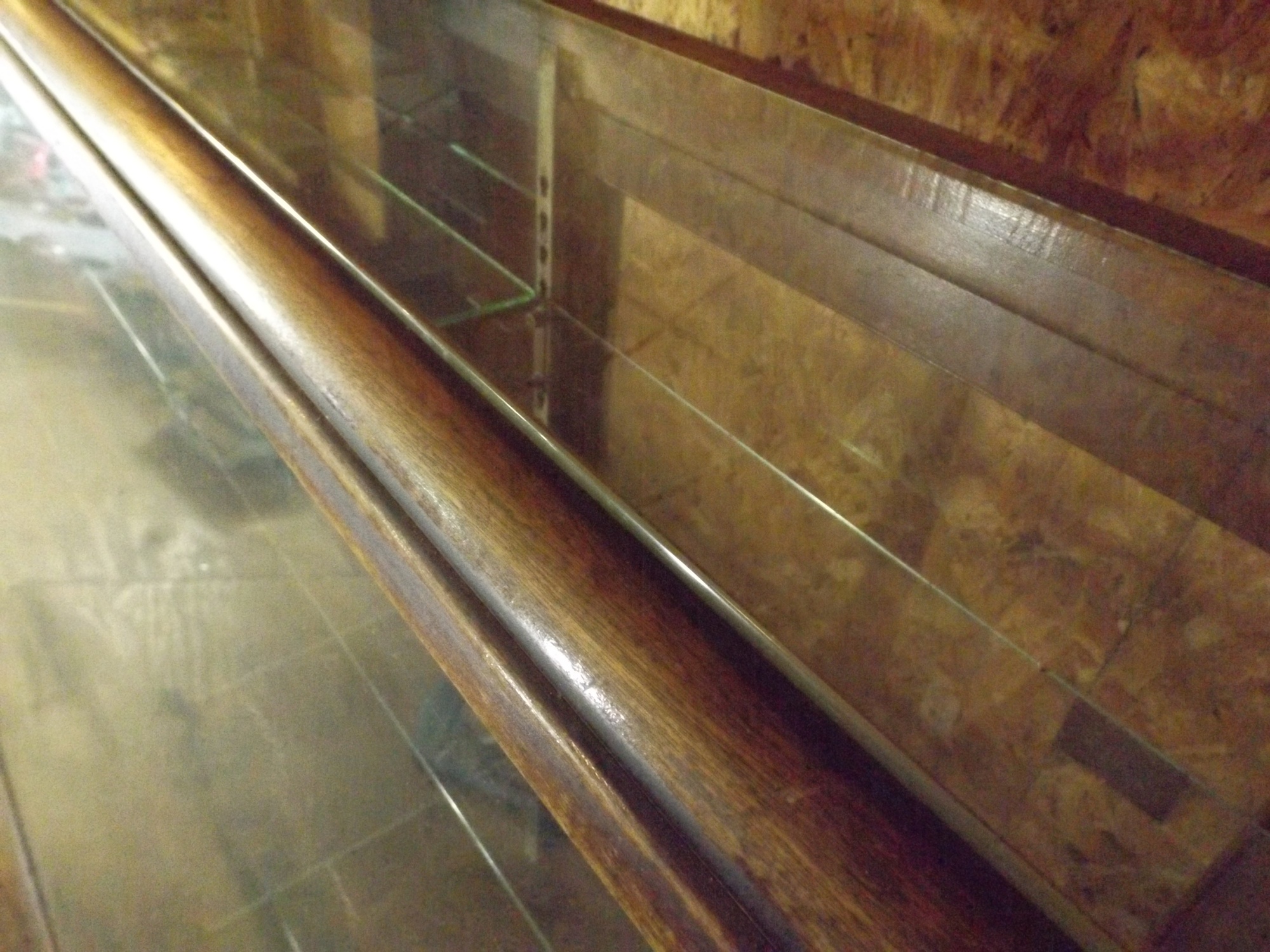 Antique Wood and Glass Store Display Cabinet