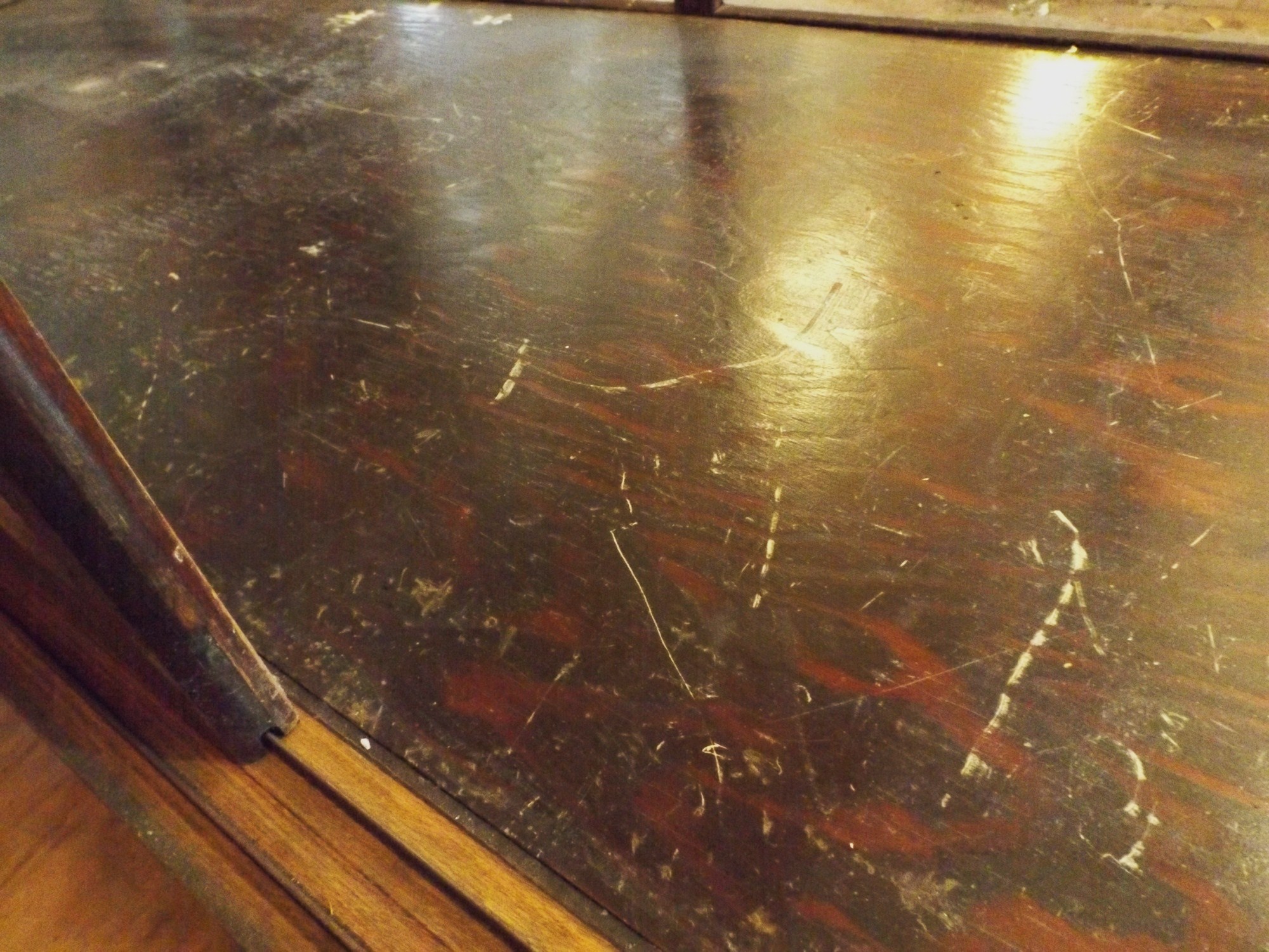 Antique Wood and Glass Store Display Cabinet