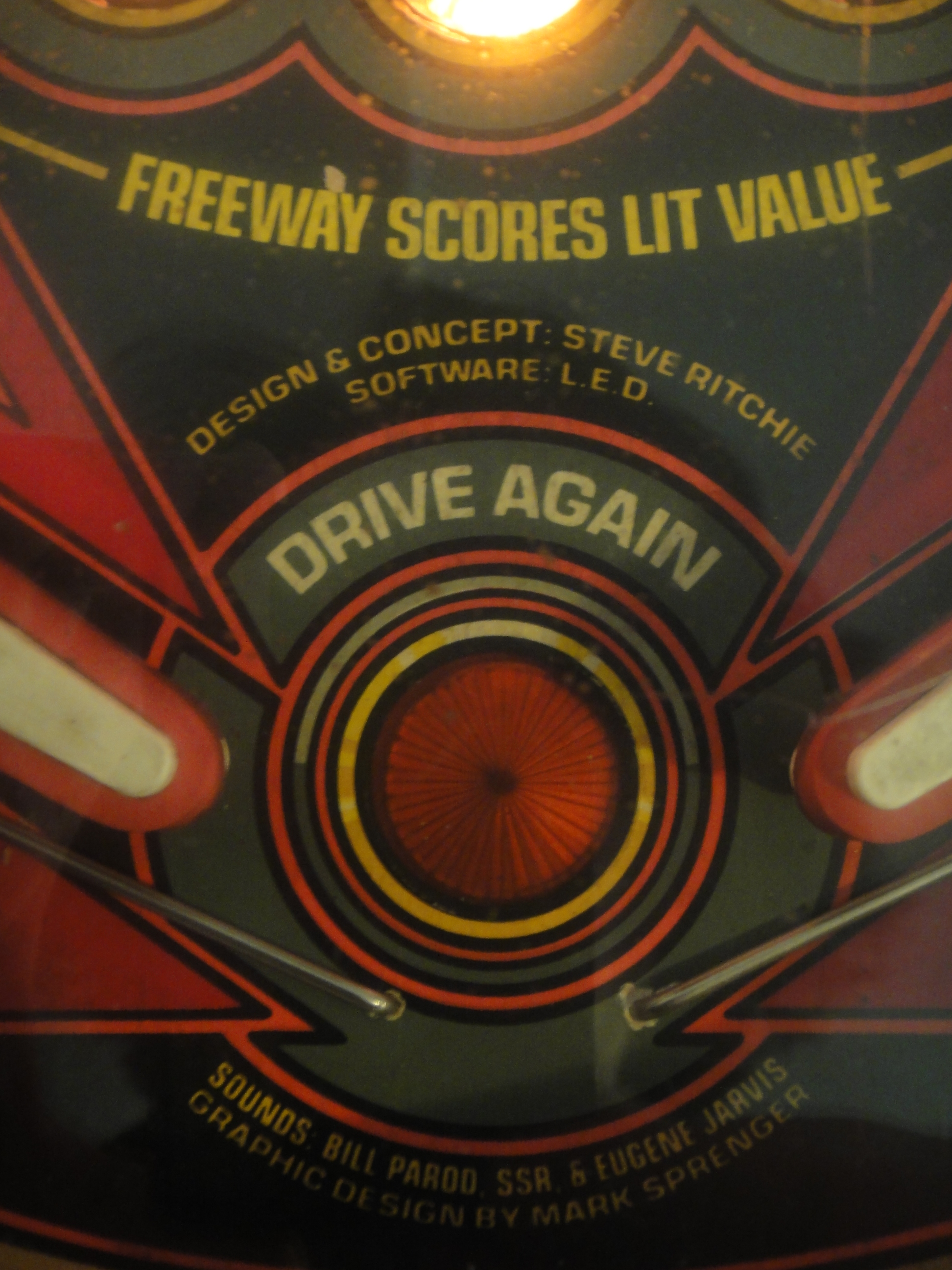 1986 Williams High Speed Police Chase Pinball Machine