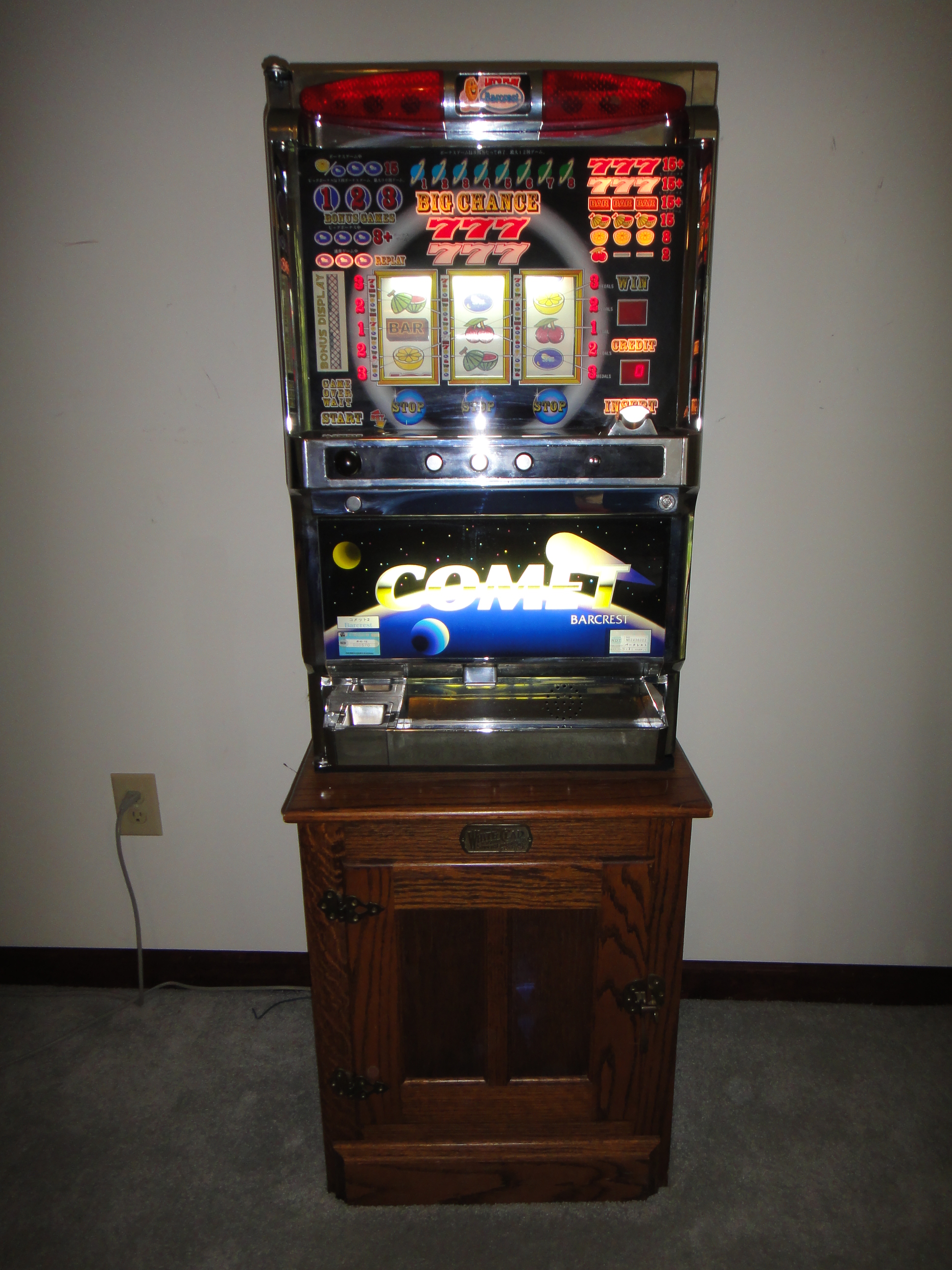 Vintage Barcrest Comet Slot Machine
