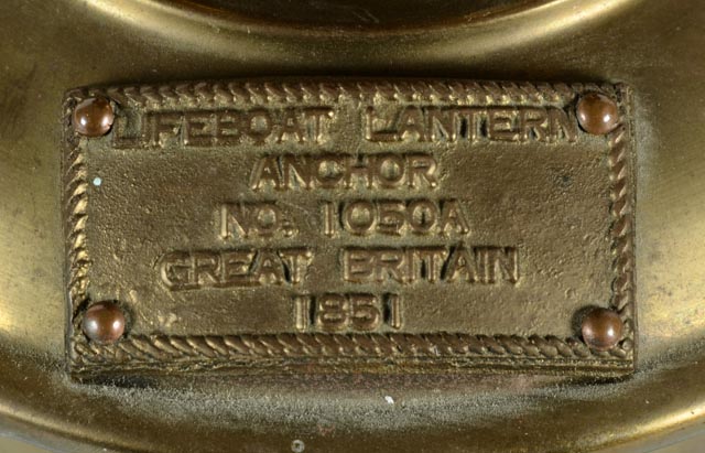 19th Century Brass Lifeboat Lantern