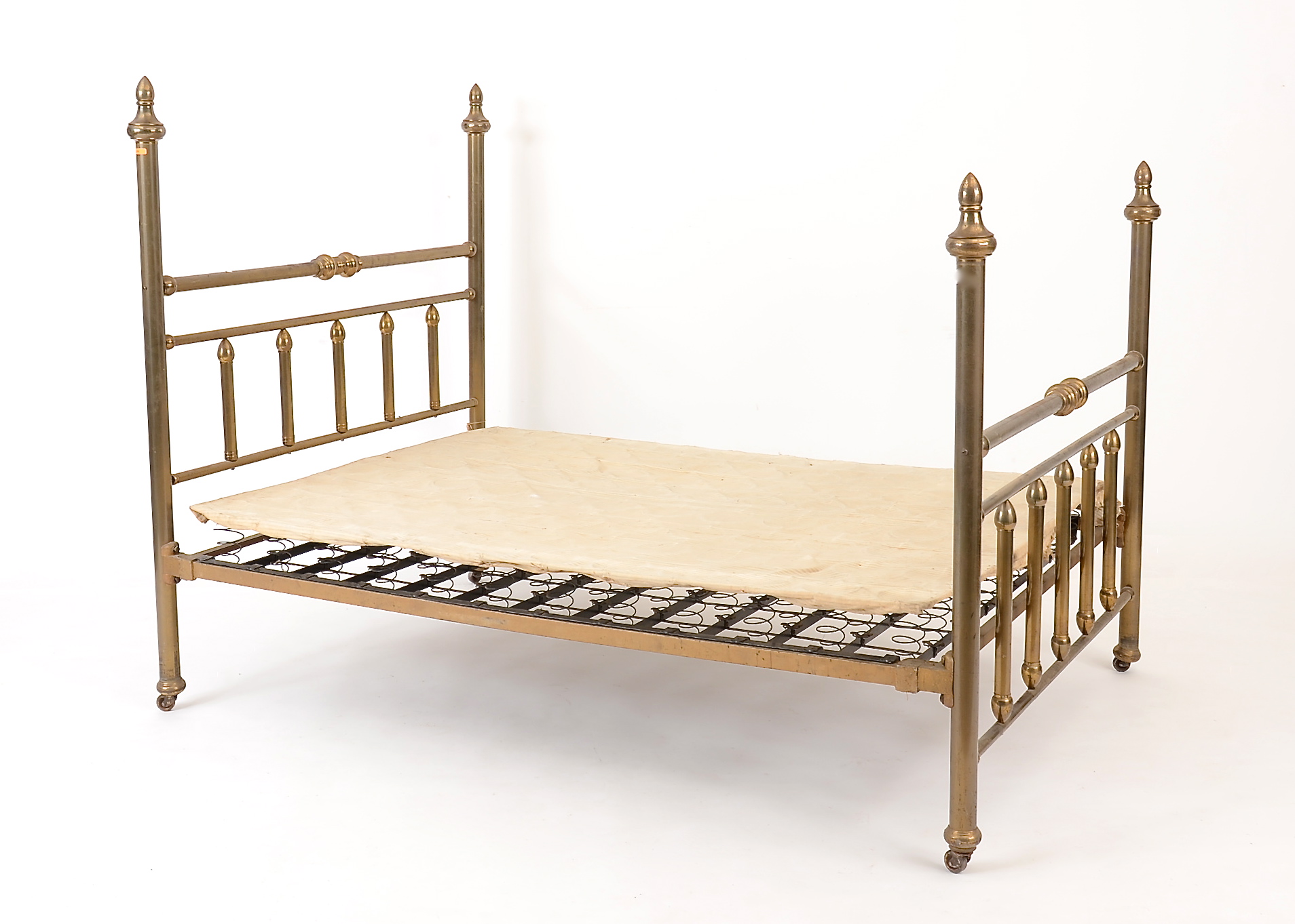 Vintage Brass Bed Frame and Box Springs