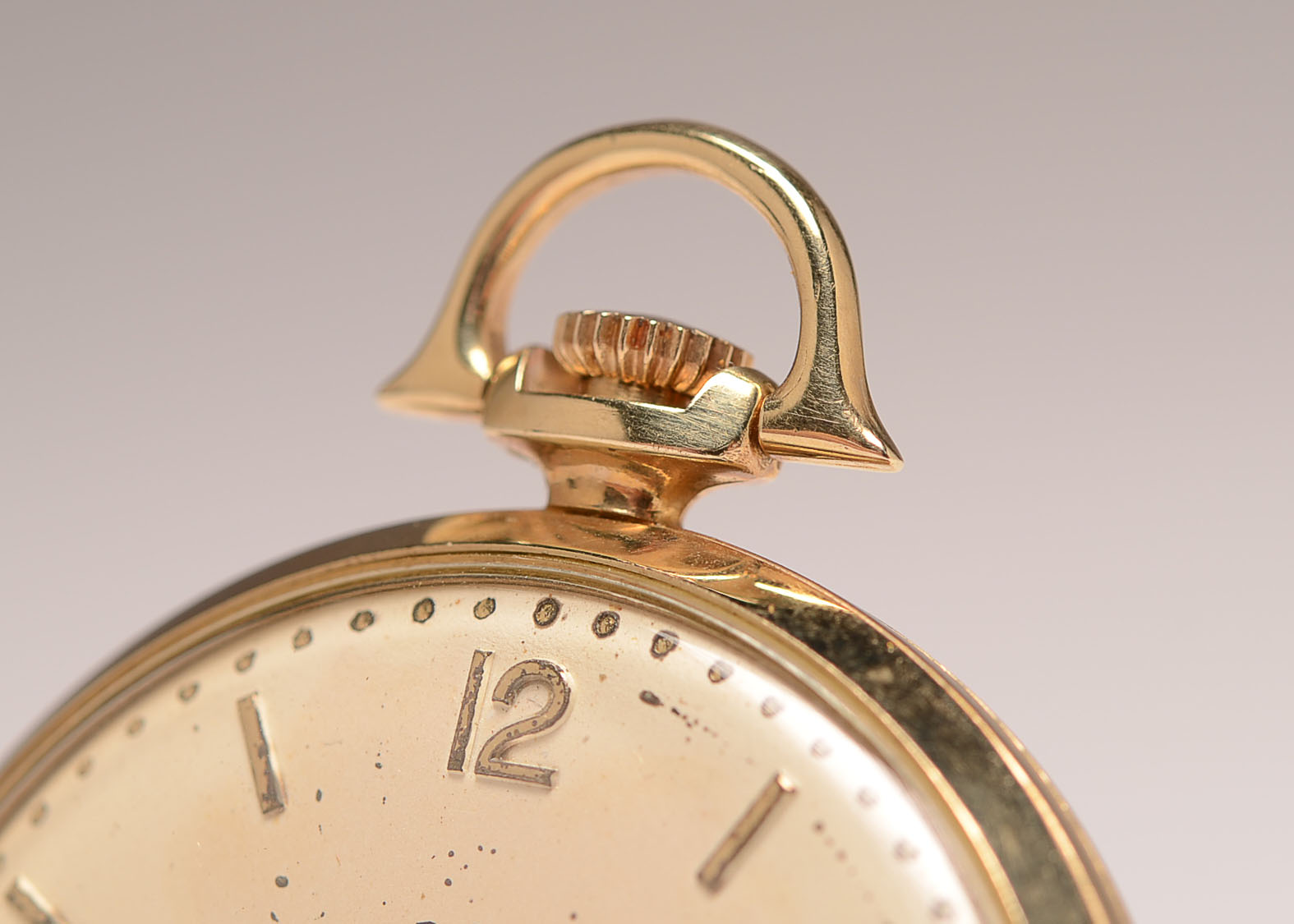 Circa 1952 Lord Elgin Pocket Watch with 14K Gold Case