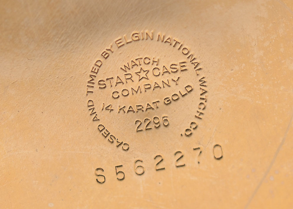 Circa 1952 Lord Elgin Pocket Watch with 14K Gold Case