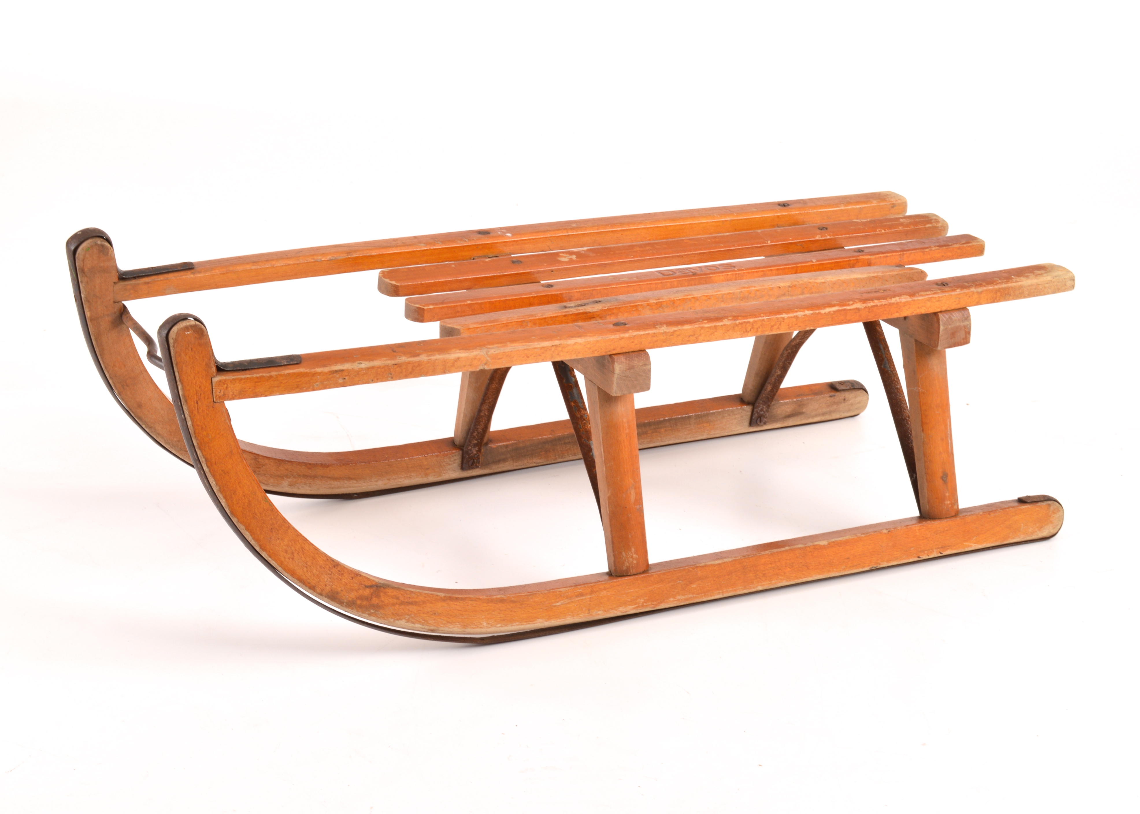 Early Davos Wooden Sled