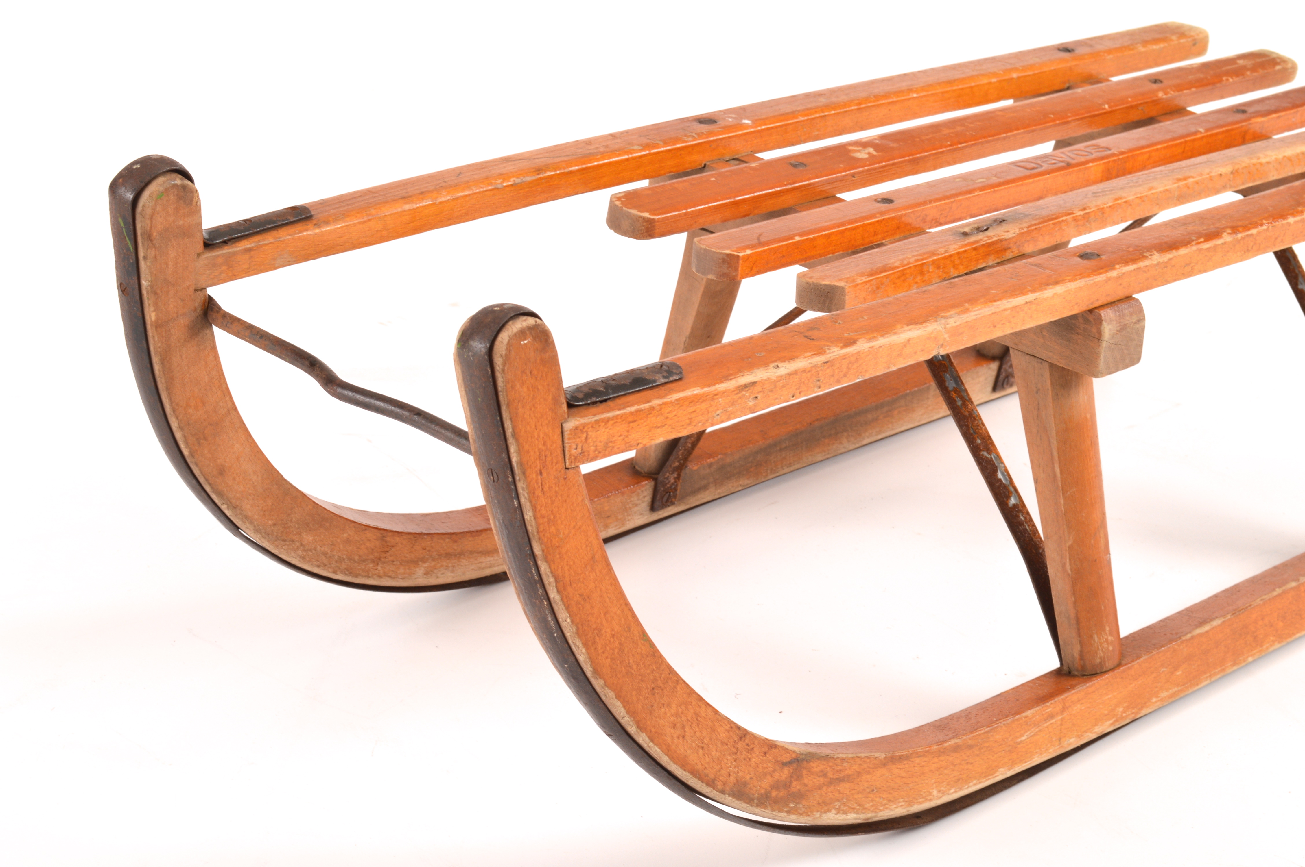 Early Davos Wooden Sled
