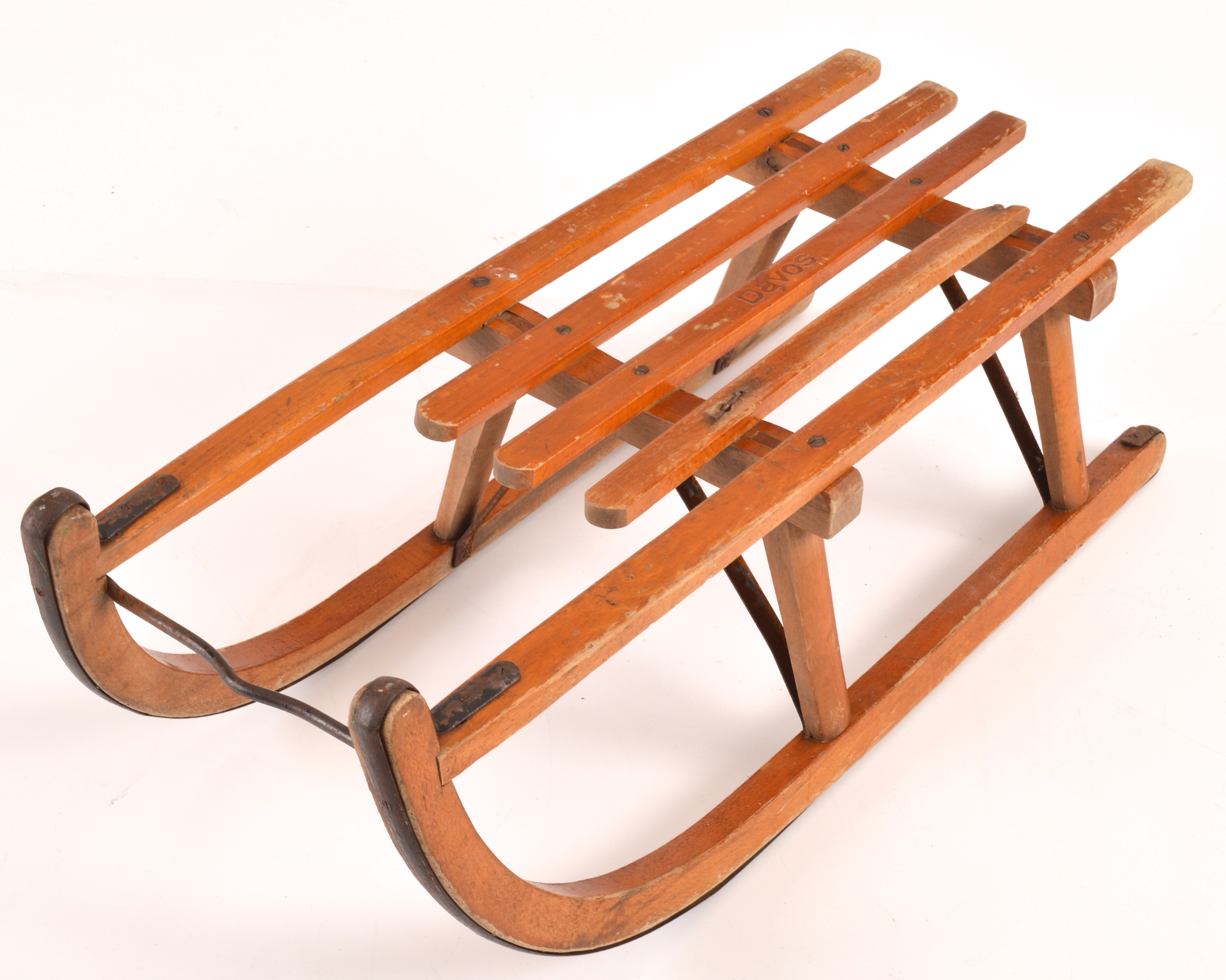 Early Davos Wooden Sled